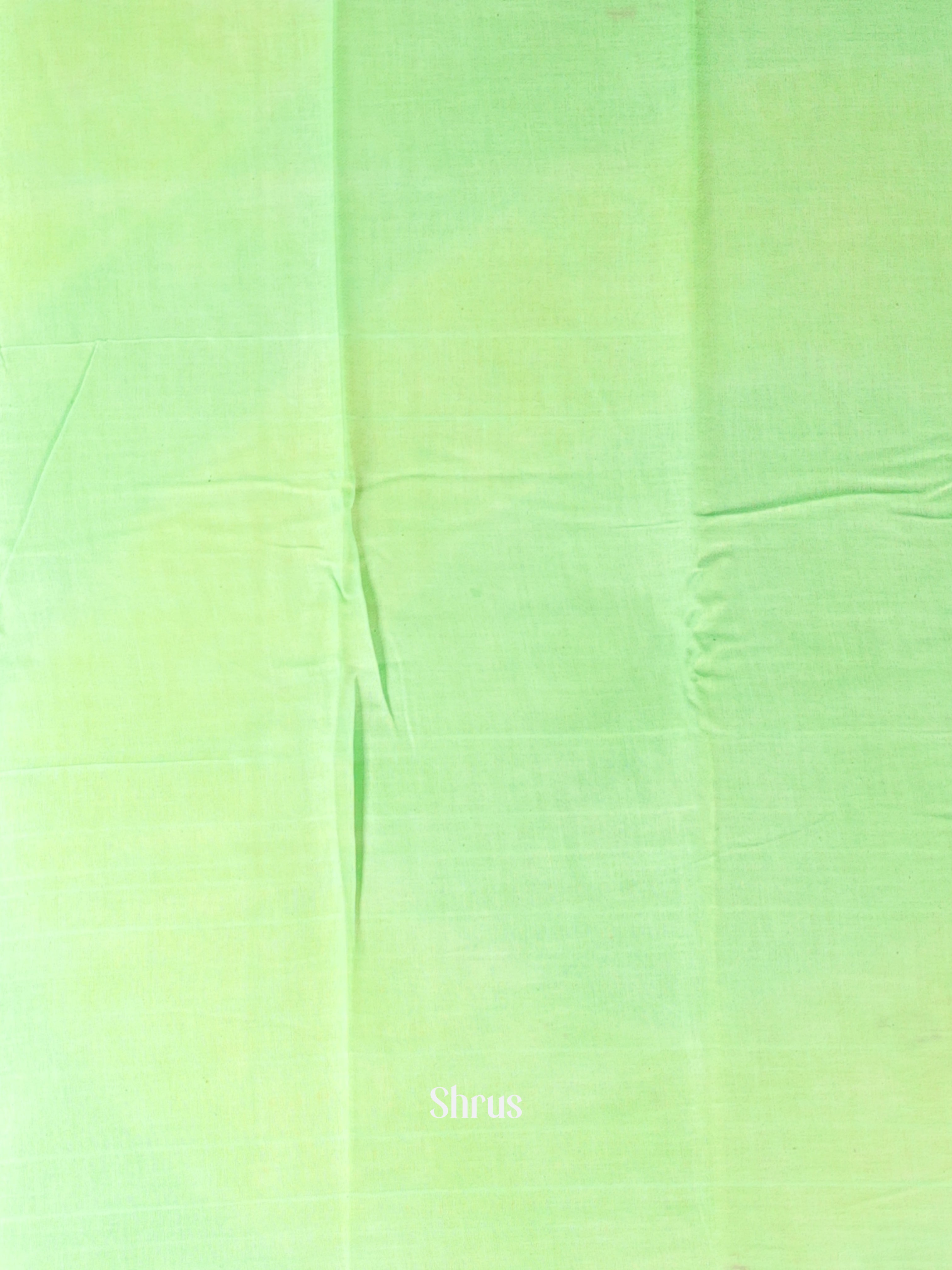 Cream & Pista Green - Cotton Saree - Shop on Shrus.com