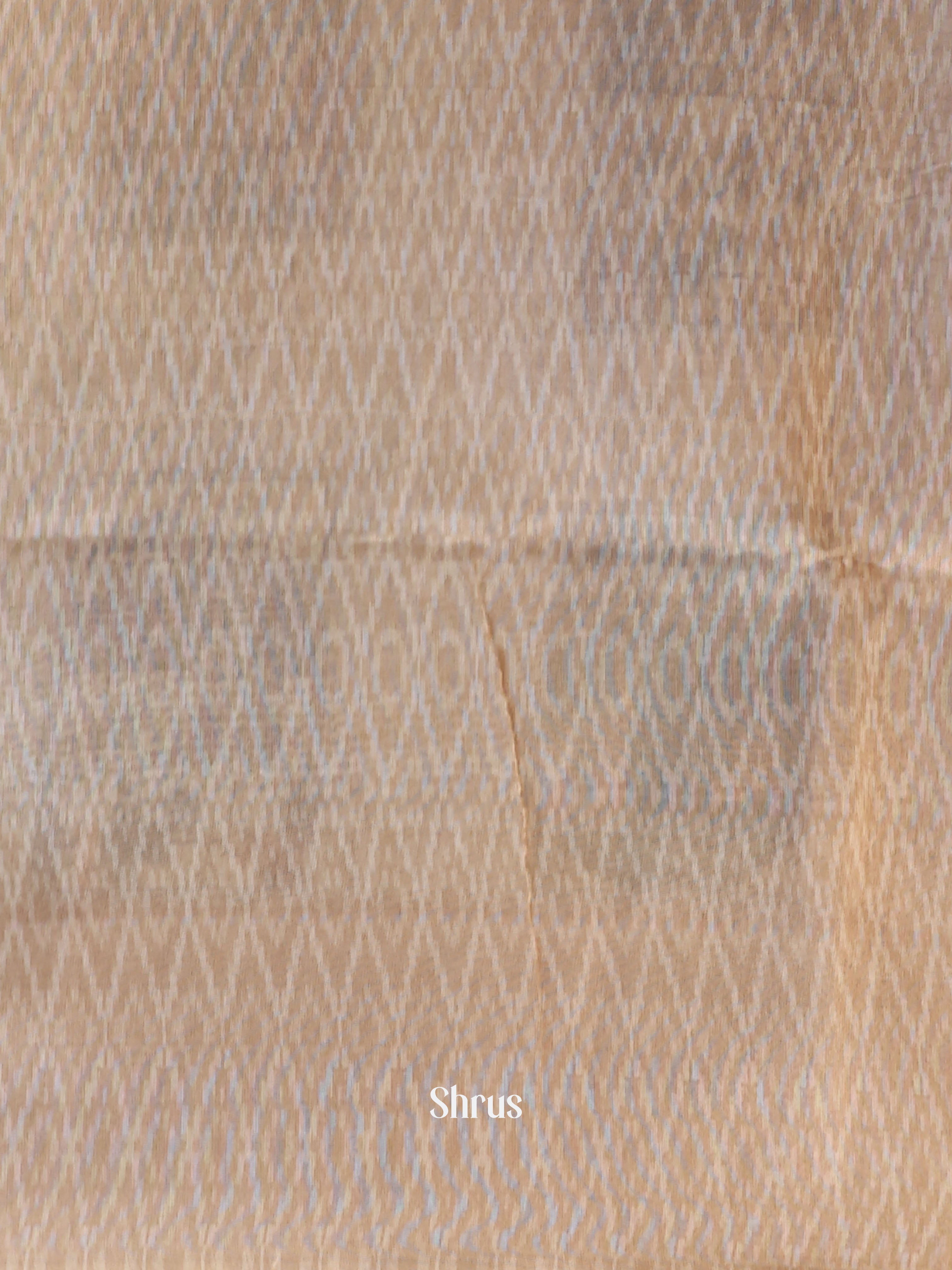 Cream & Brown - Semi Jute Saree - Shop on Shrus.com