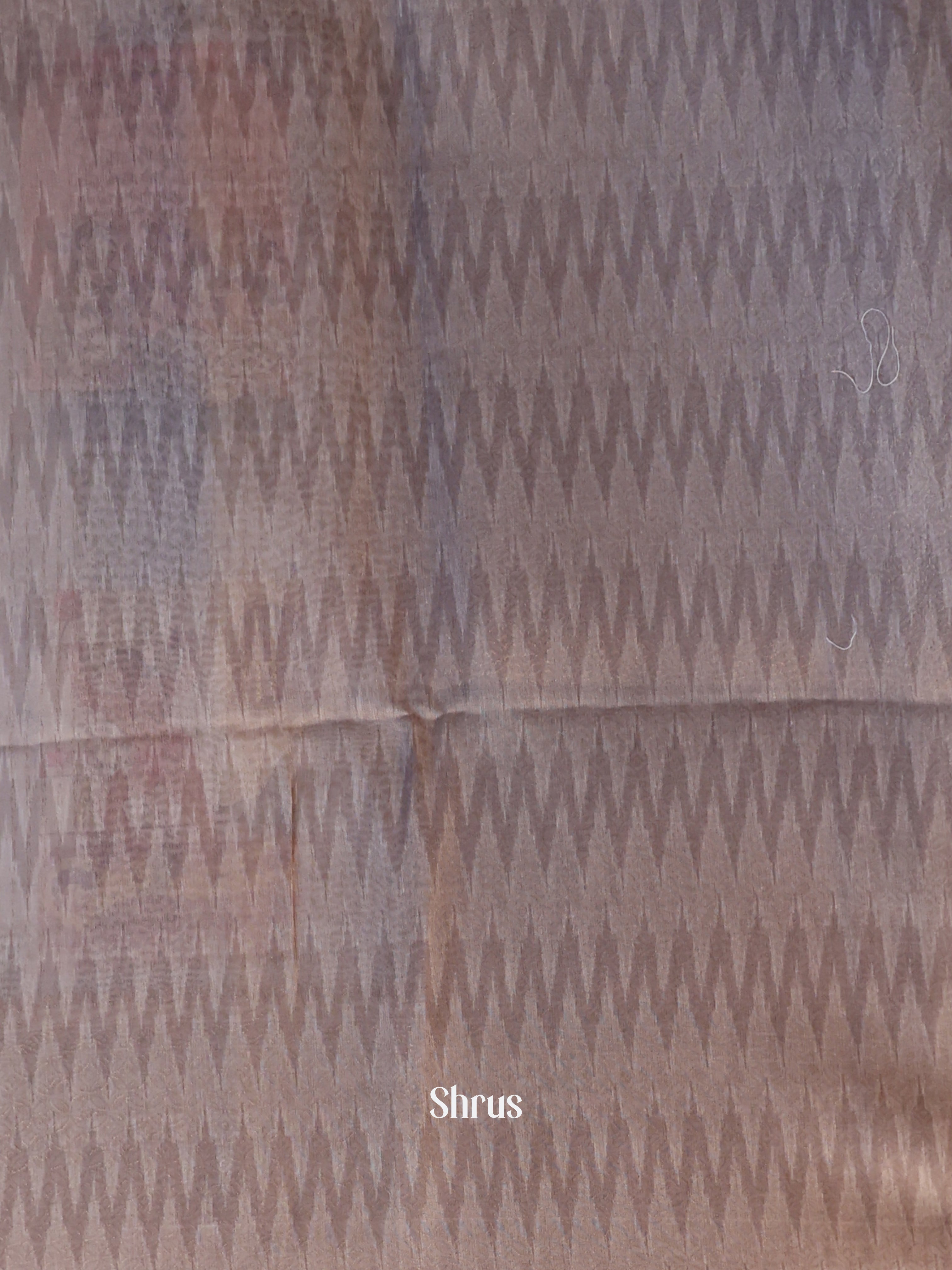 Grey & Brown - Semi Jute Saree - Shop on Shrus.com