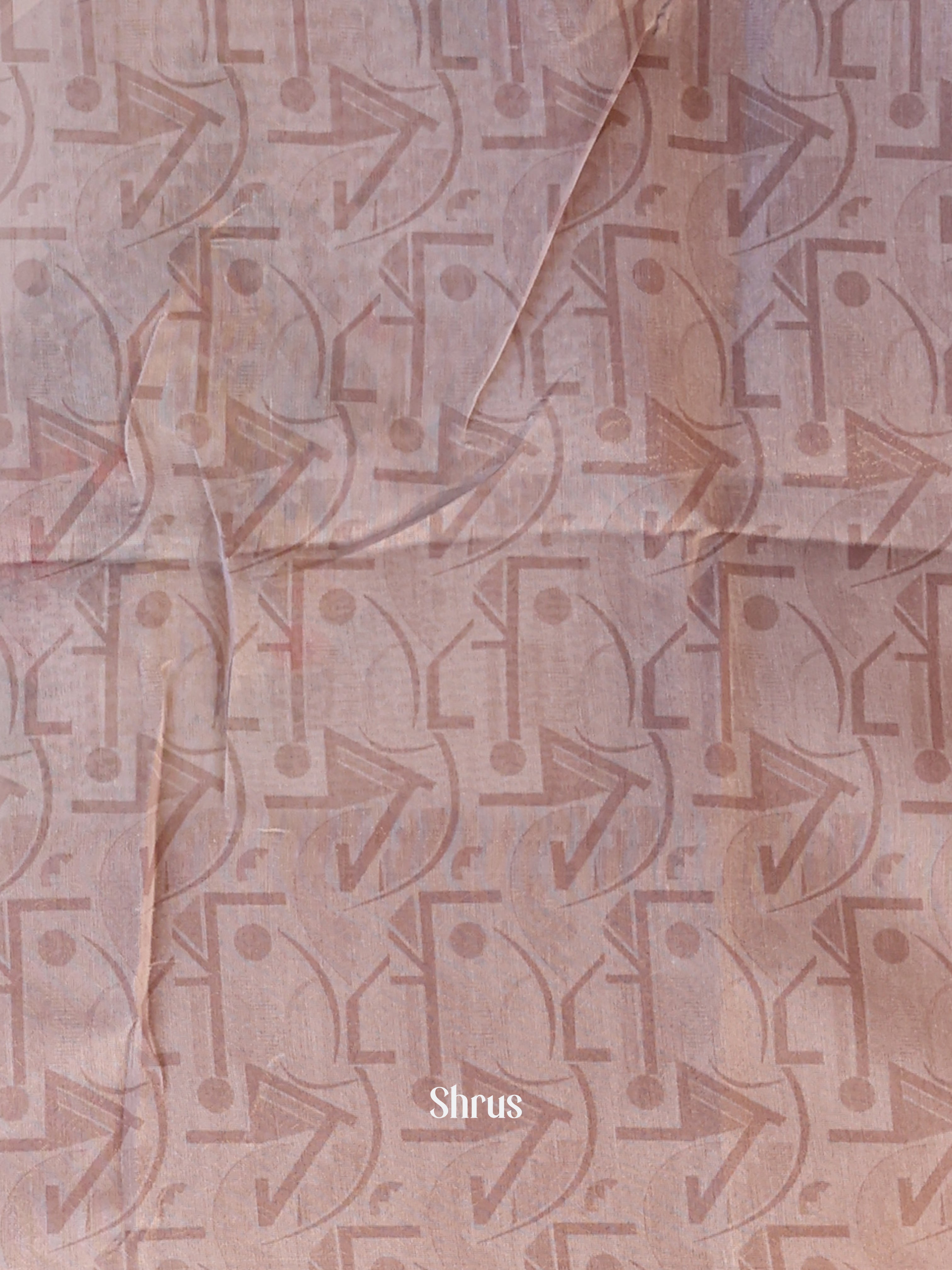 Purple & Brown - Semi Jute Saree - Shop on Shrus.com