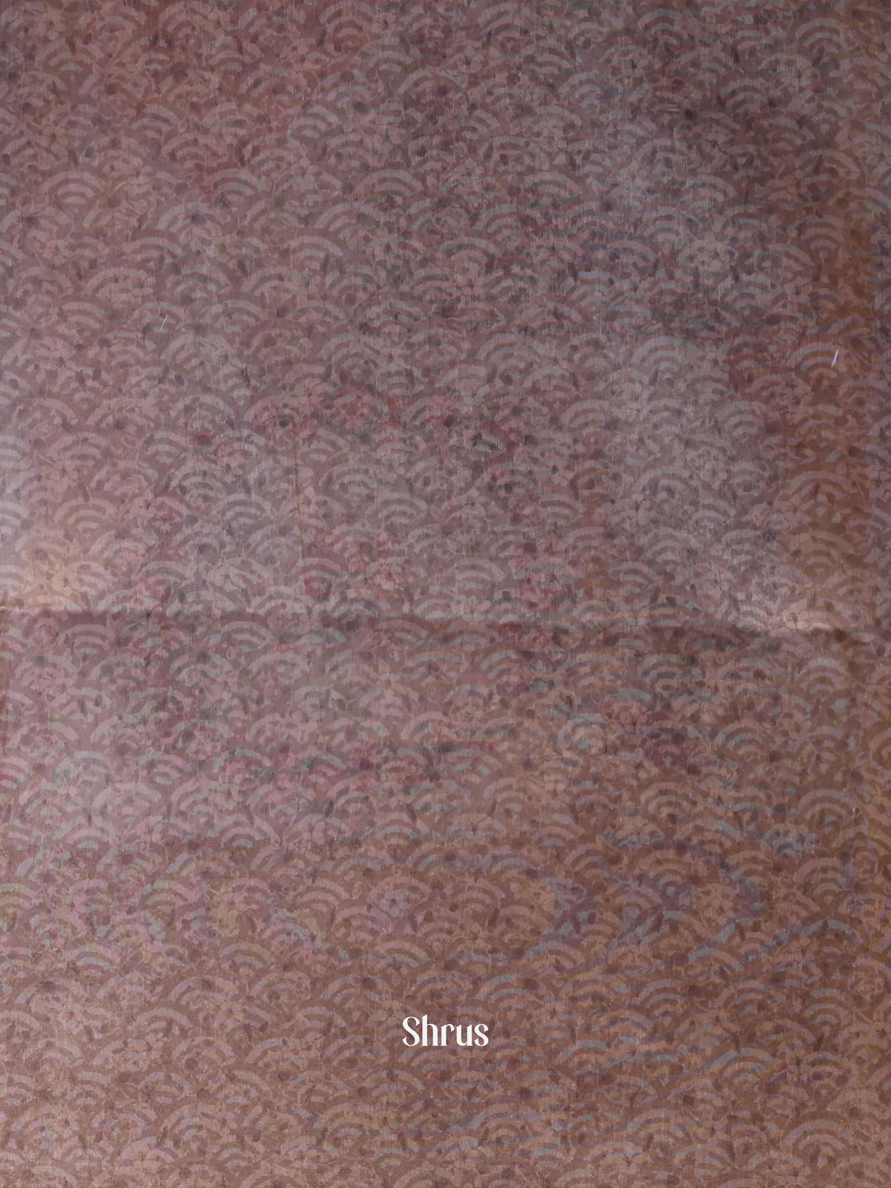 Brown - Semi Jute Saree - Shop on Shrus.com