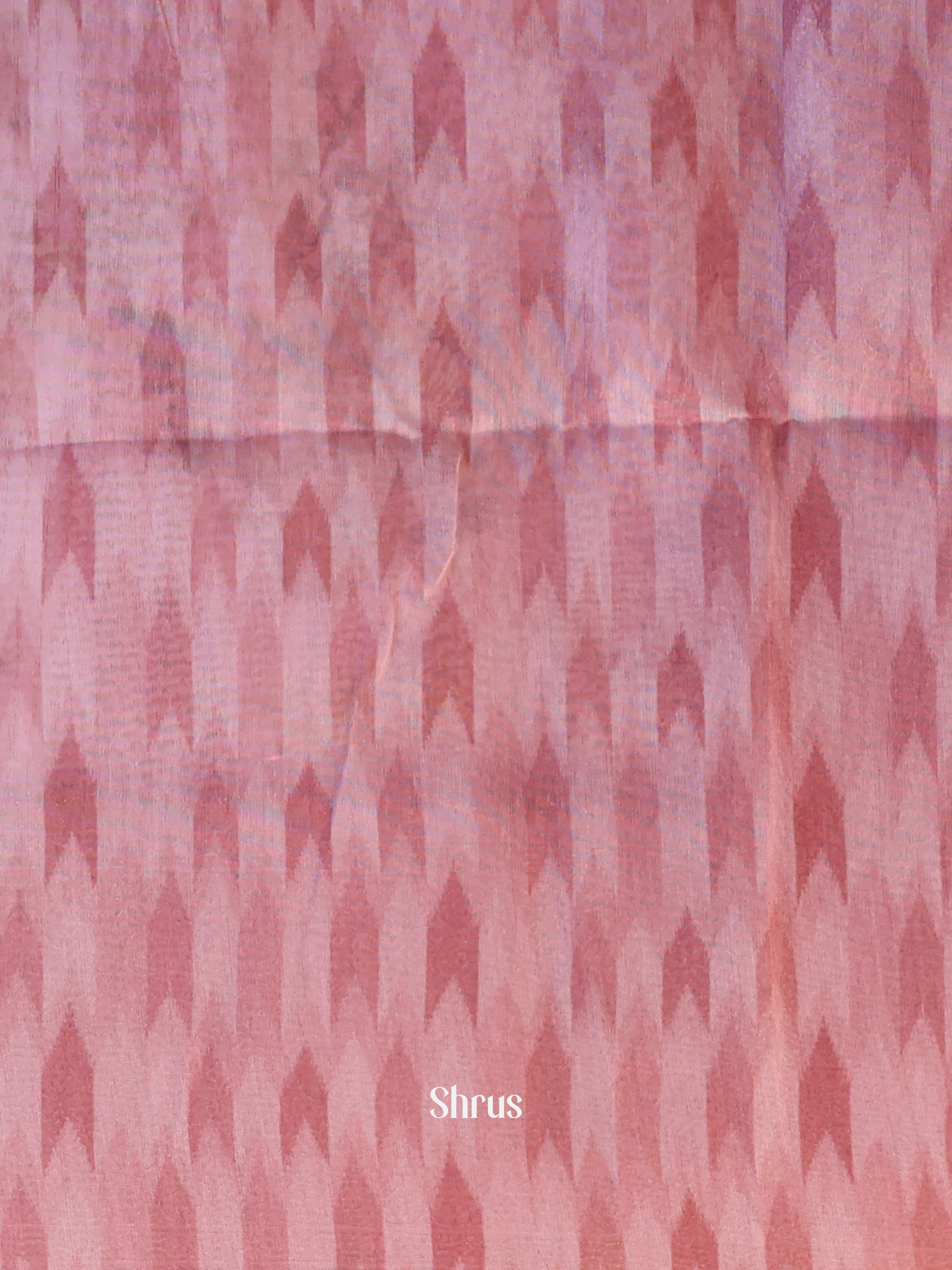 Pink & Purple - Semi Jute Saree - Shop on Shrus.com