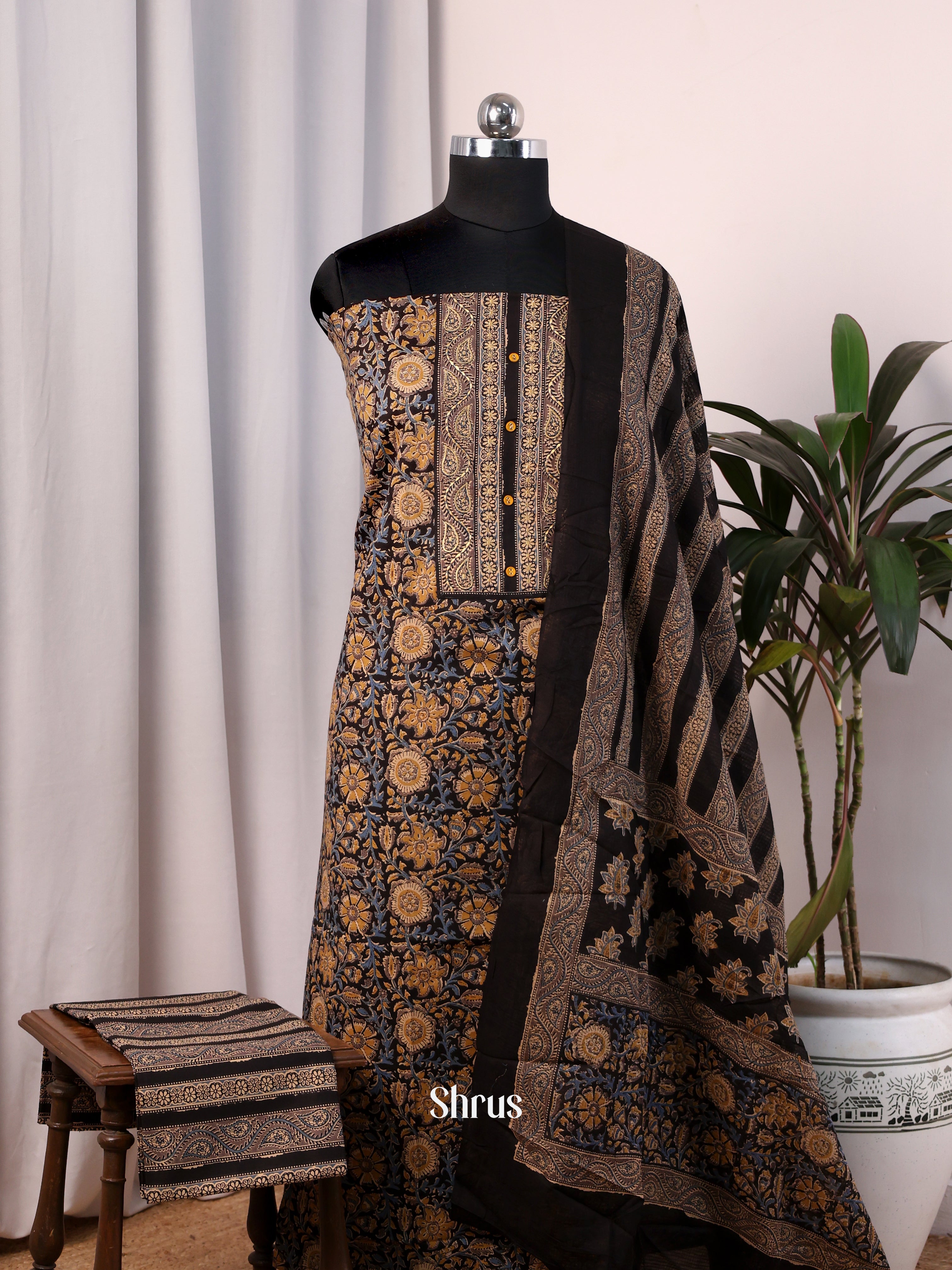 Black - Cotton salwar - Shop on Shrus.com