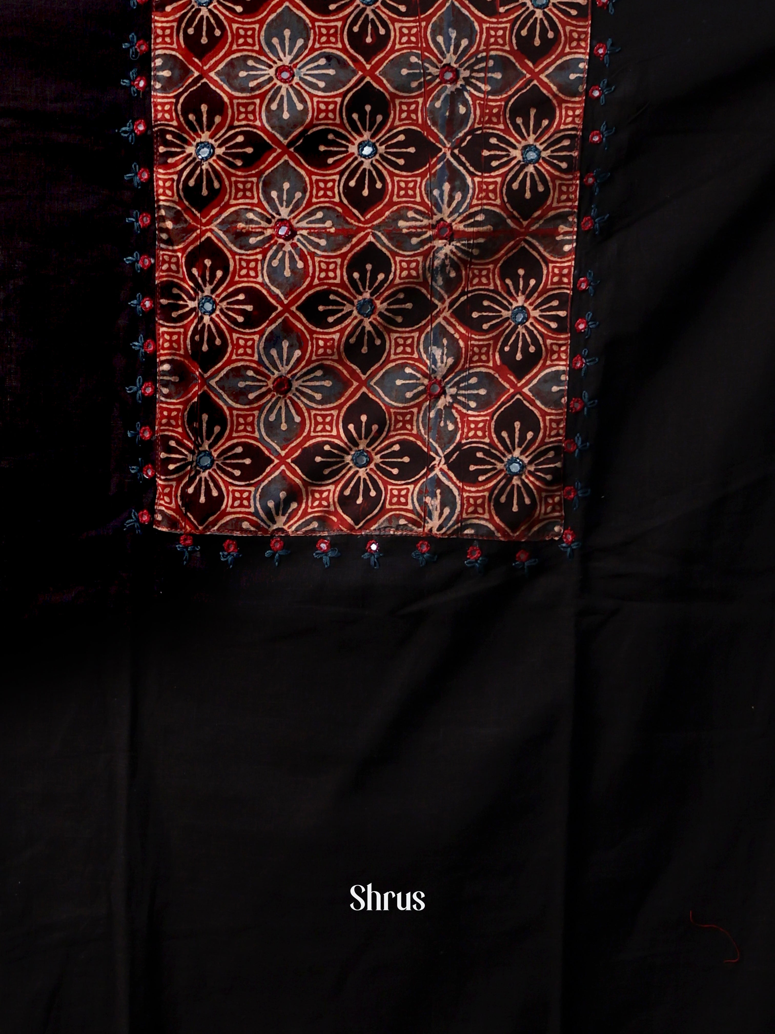 Black & Red - Cotton salwar - Shop on Shrus.com
