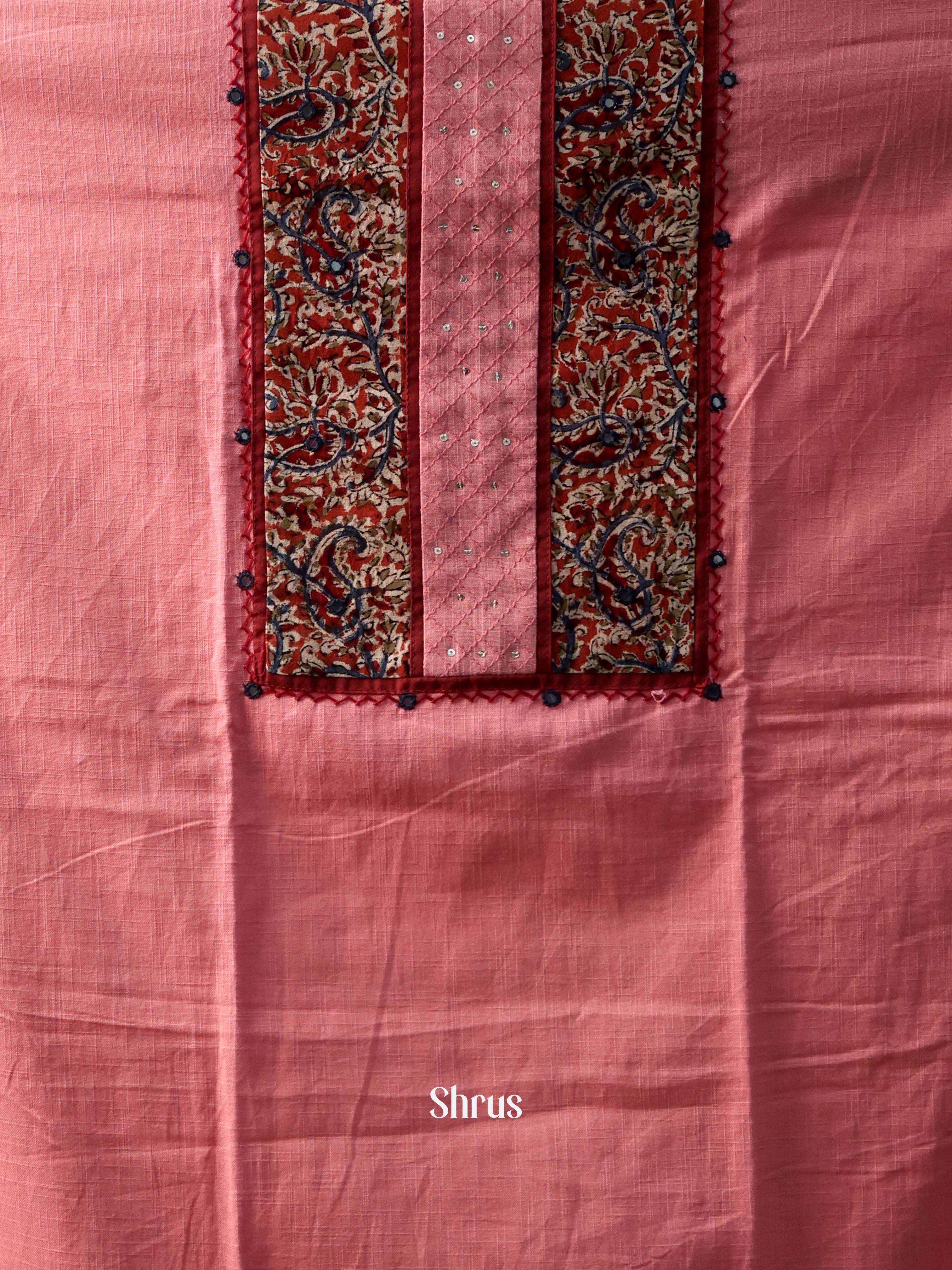 Pink & Red - Cotton salwar - Shop on Shrus.com