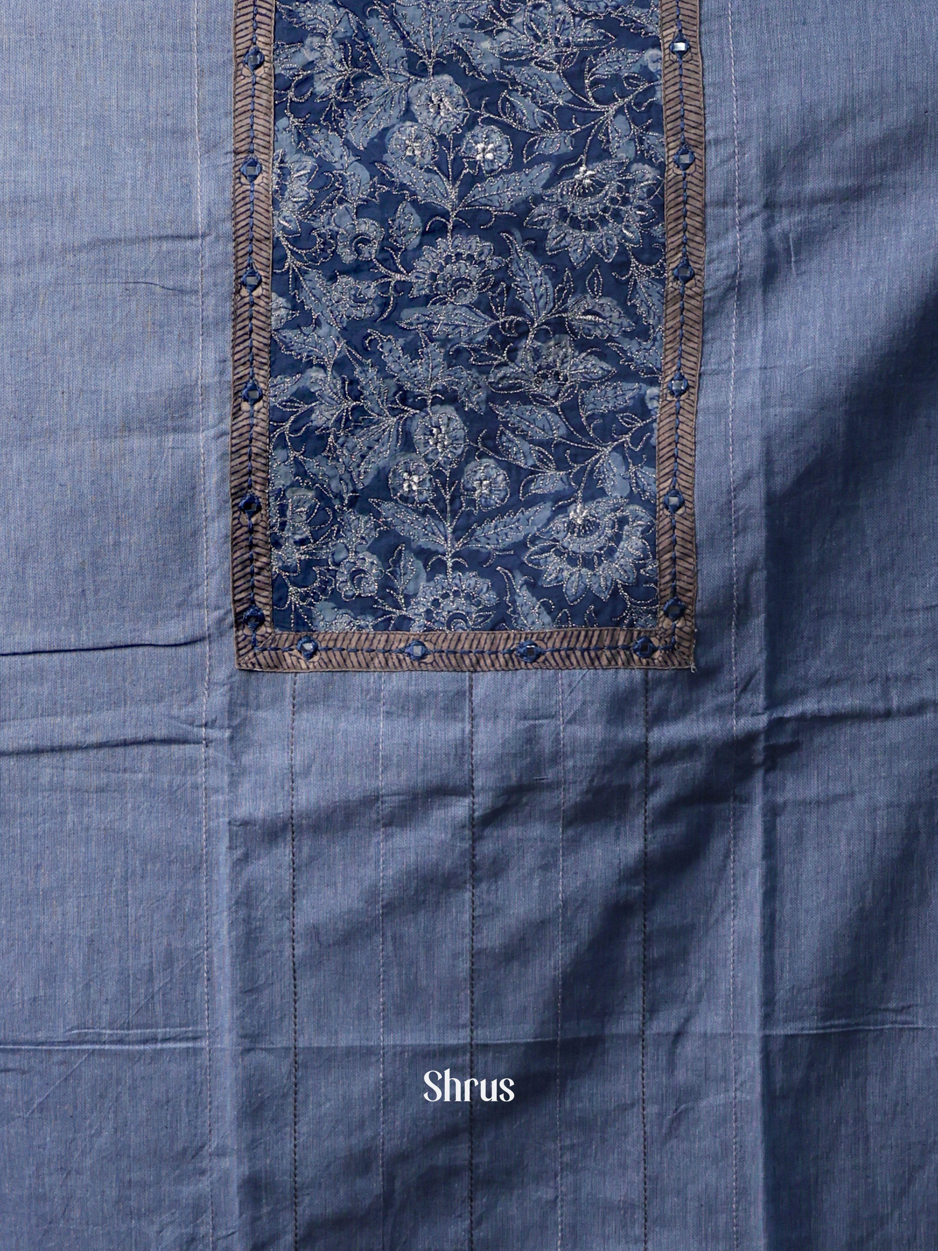 Lite Blue & Blue - Cotton salwar - Shop on Shrus.com