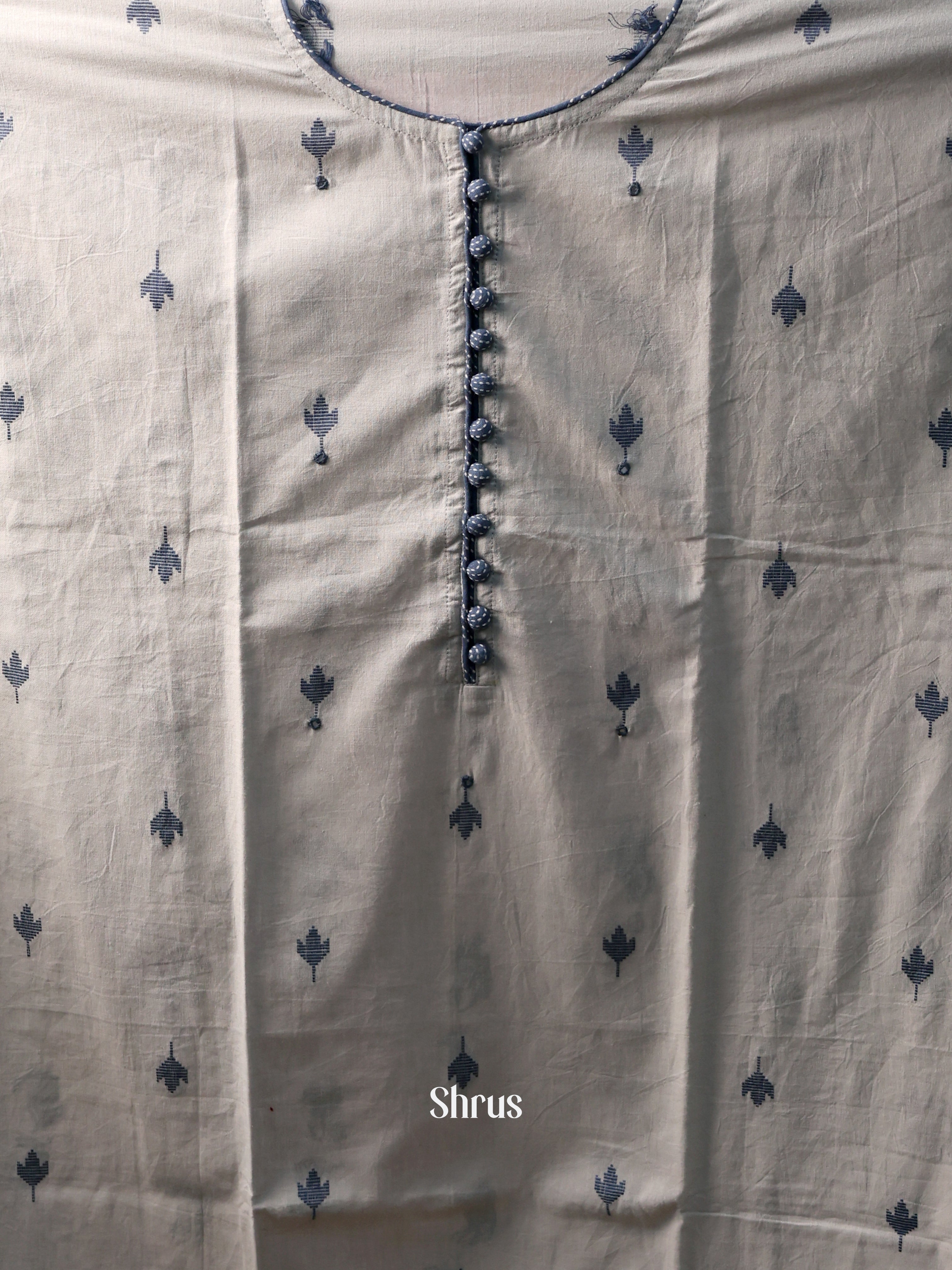 Grey & Blue - Cotton salwar - Shop on Shrus.com