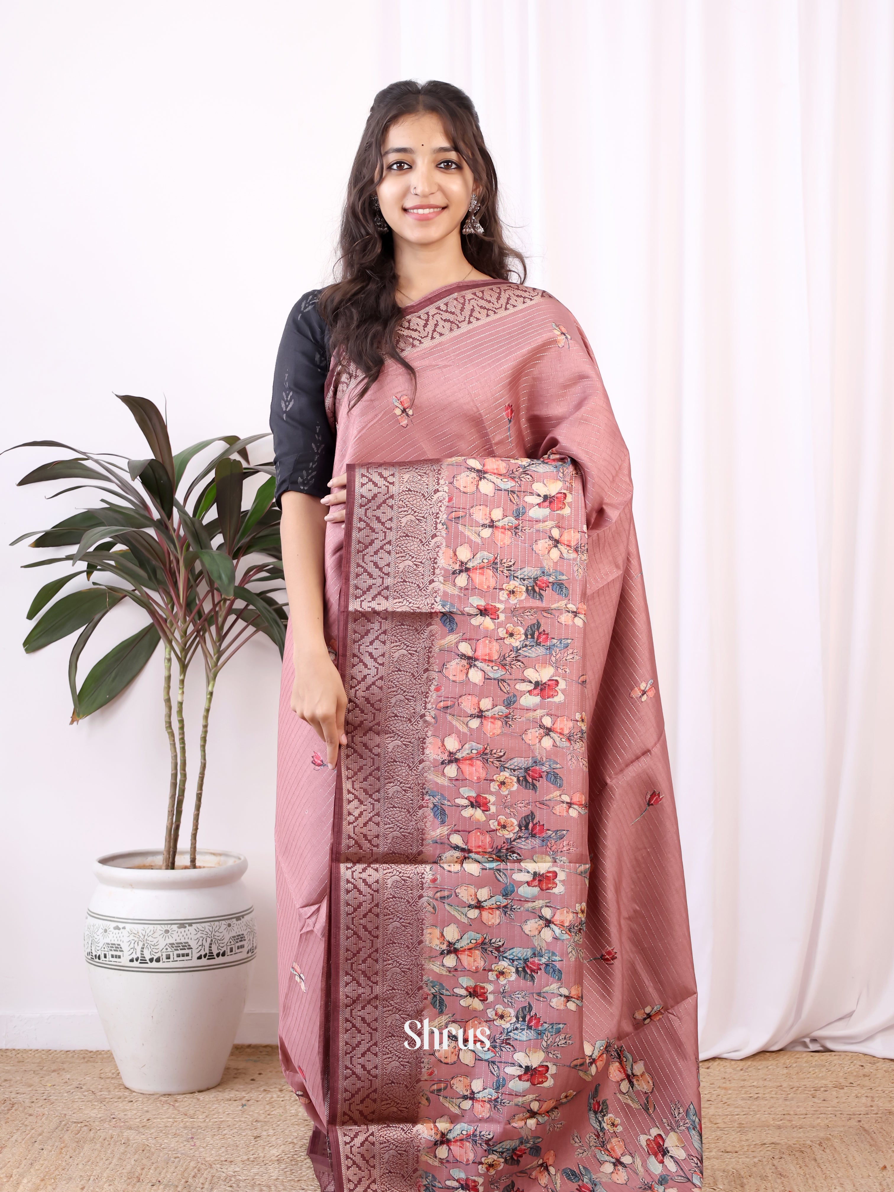 CIS29254 - Semi Dola silk Saree - Shop on Shrus.com