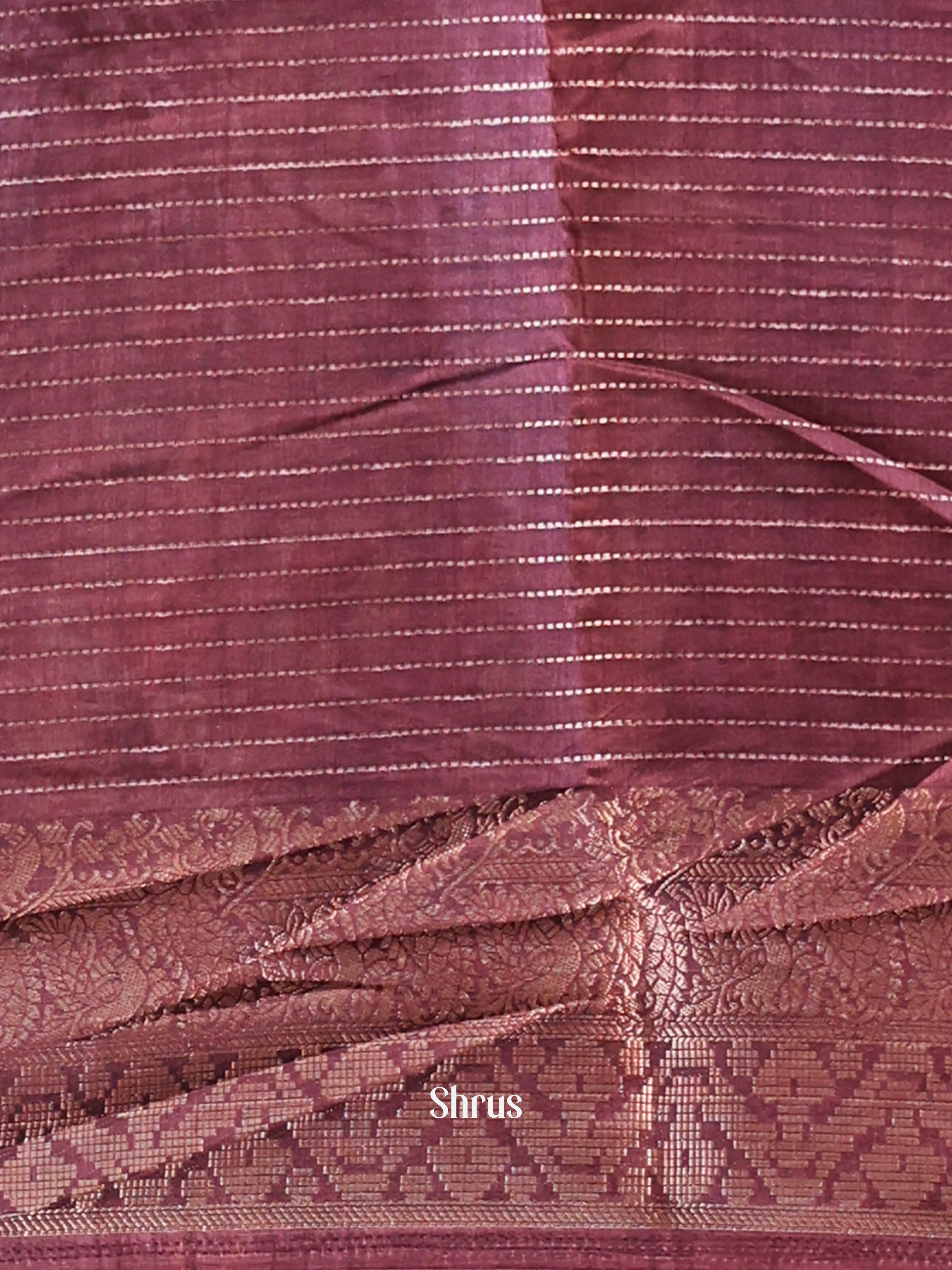 Lite & Dark Purple- Semi Dola silk Saree - Shop on Shrus.com