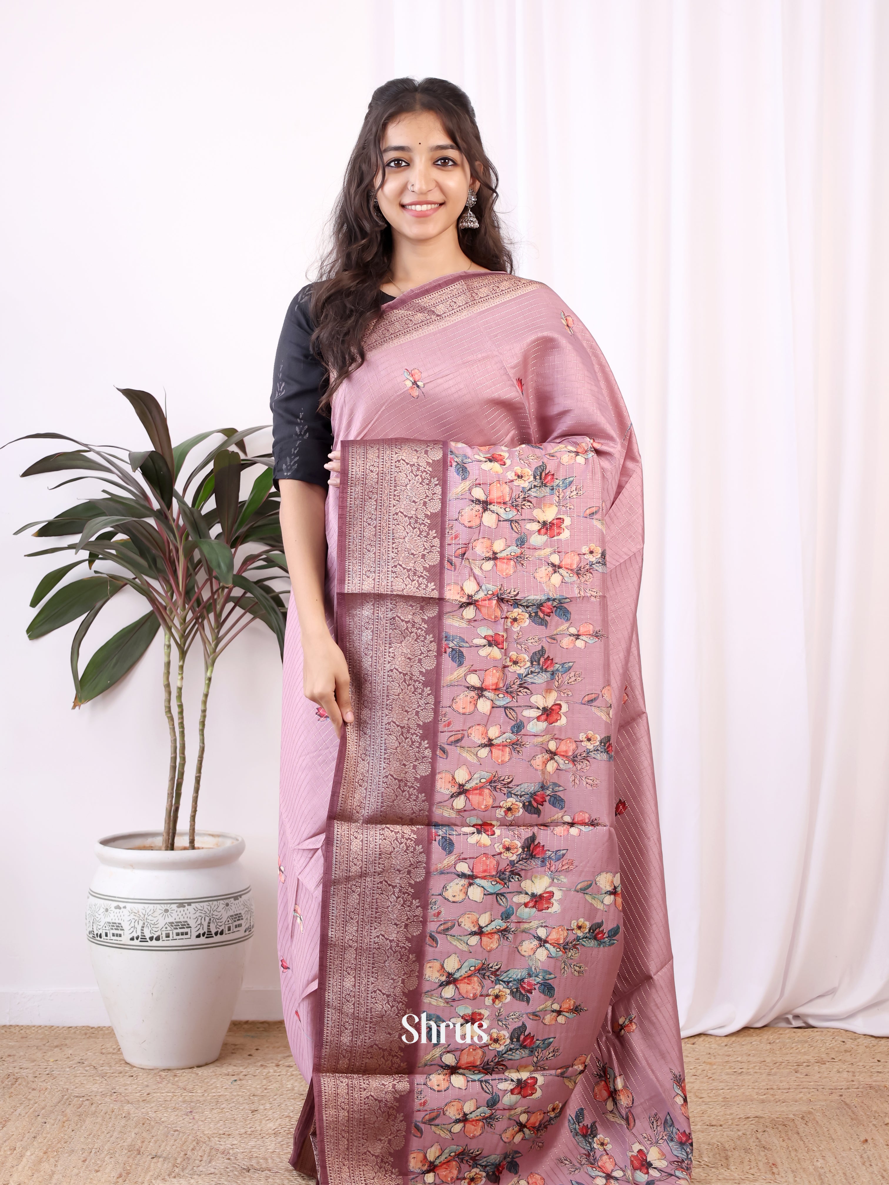 CIS29271 - Semi Dola silk Saree - Shop on Shrus.com