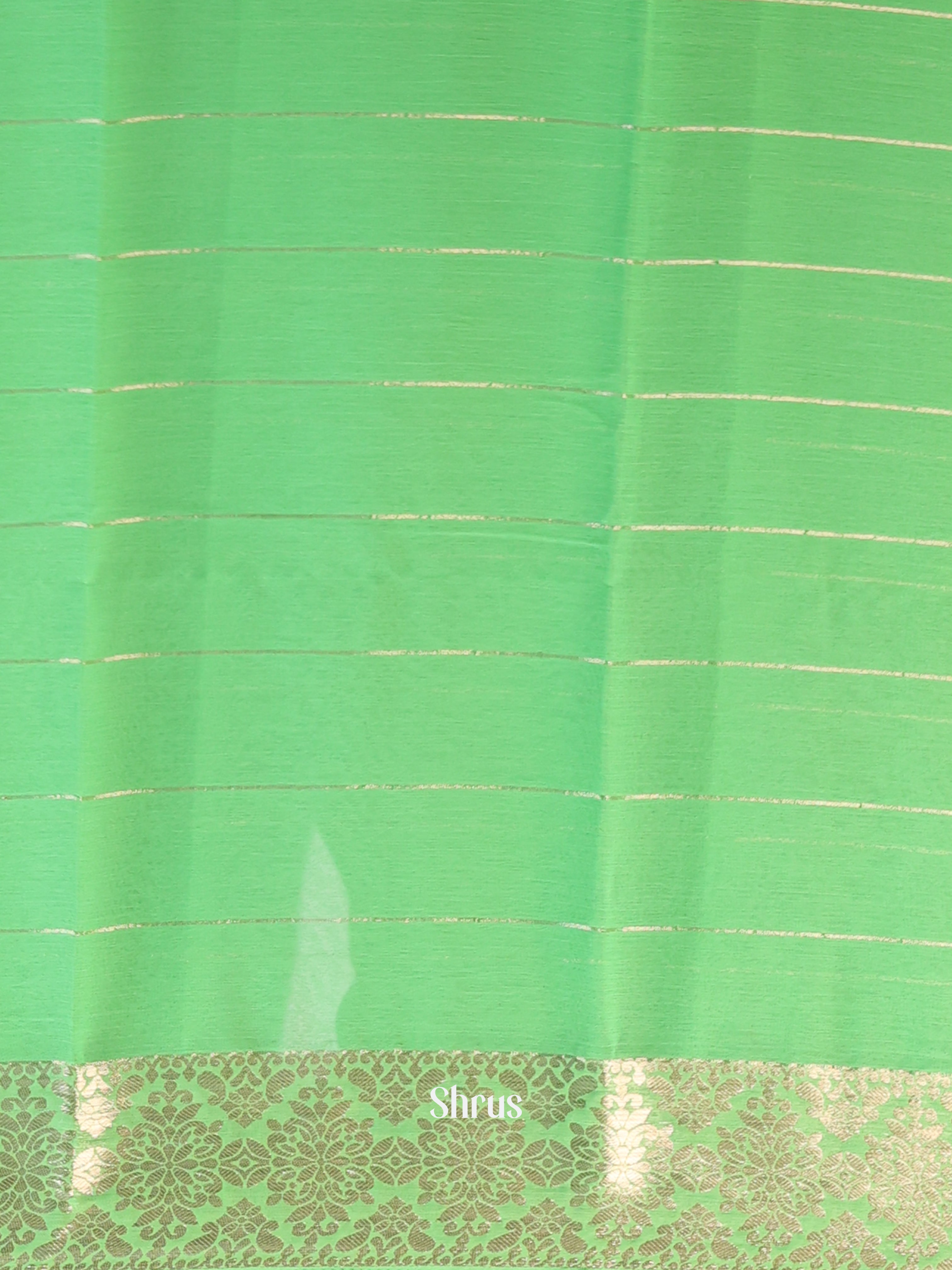 Pista Green- Semi Mysoresilk Saree - Shop on Shrus.com