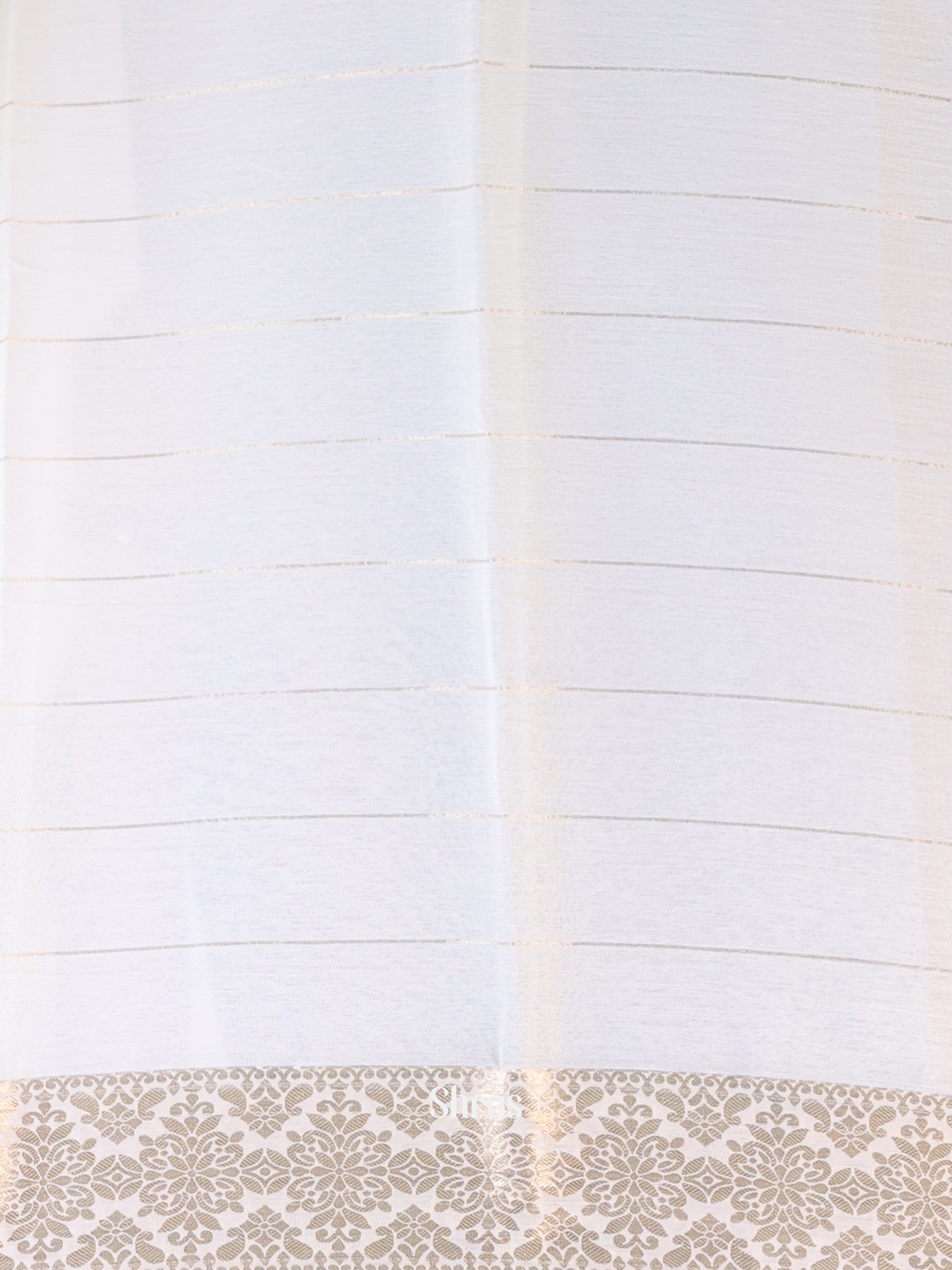 Cream - Semi Mysoresilk Saree - Shop on Shrus.com