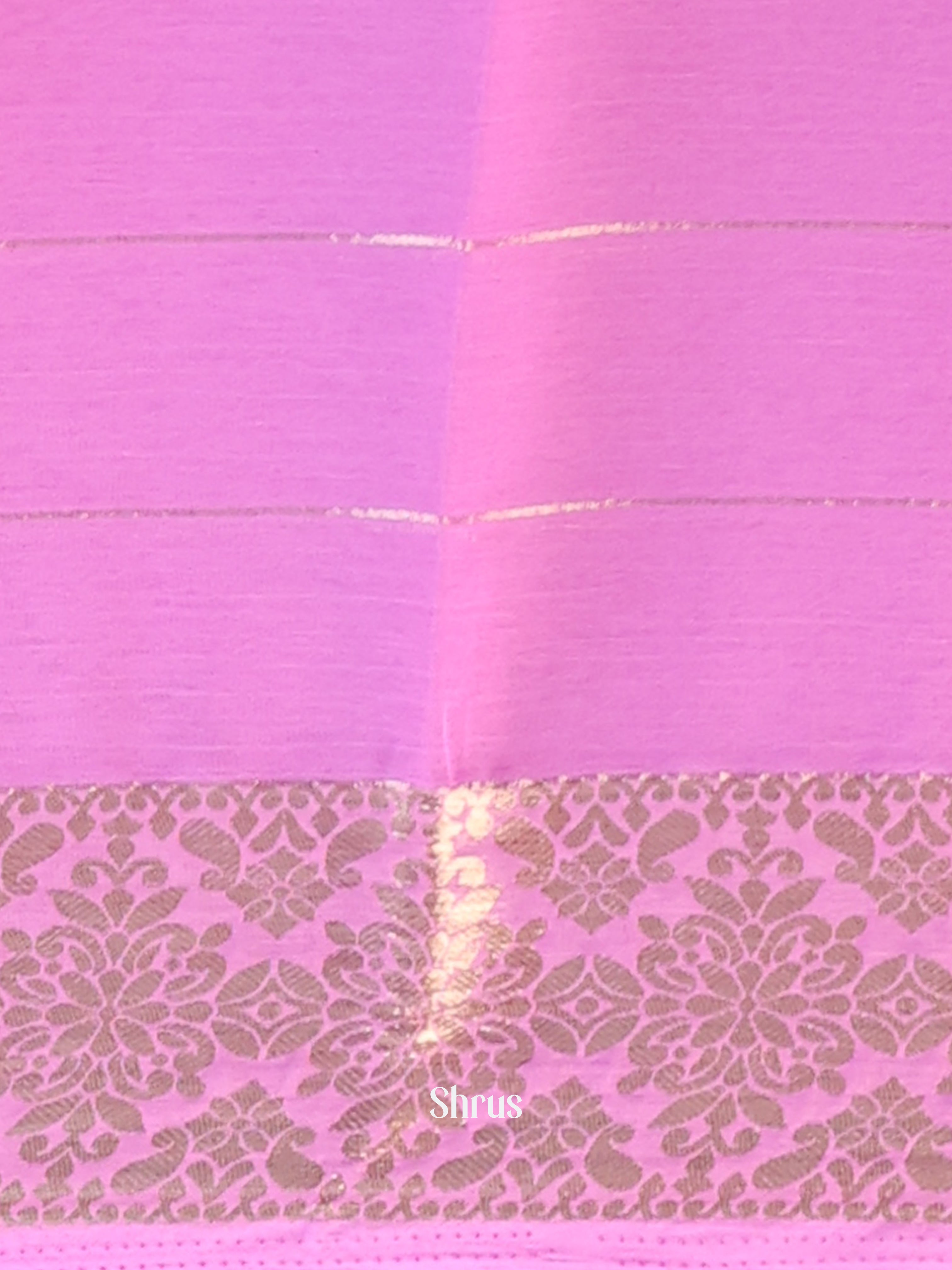 Purple- Semi Mysoresilk Saree - Shop on Shrus.com