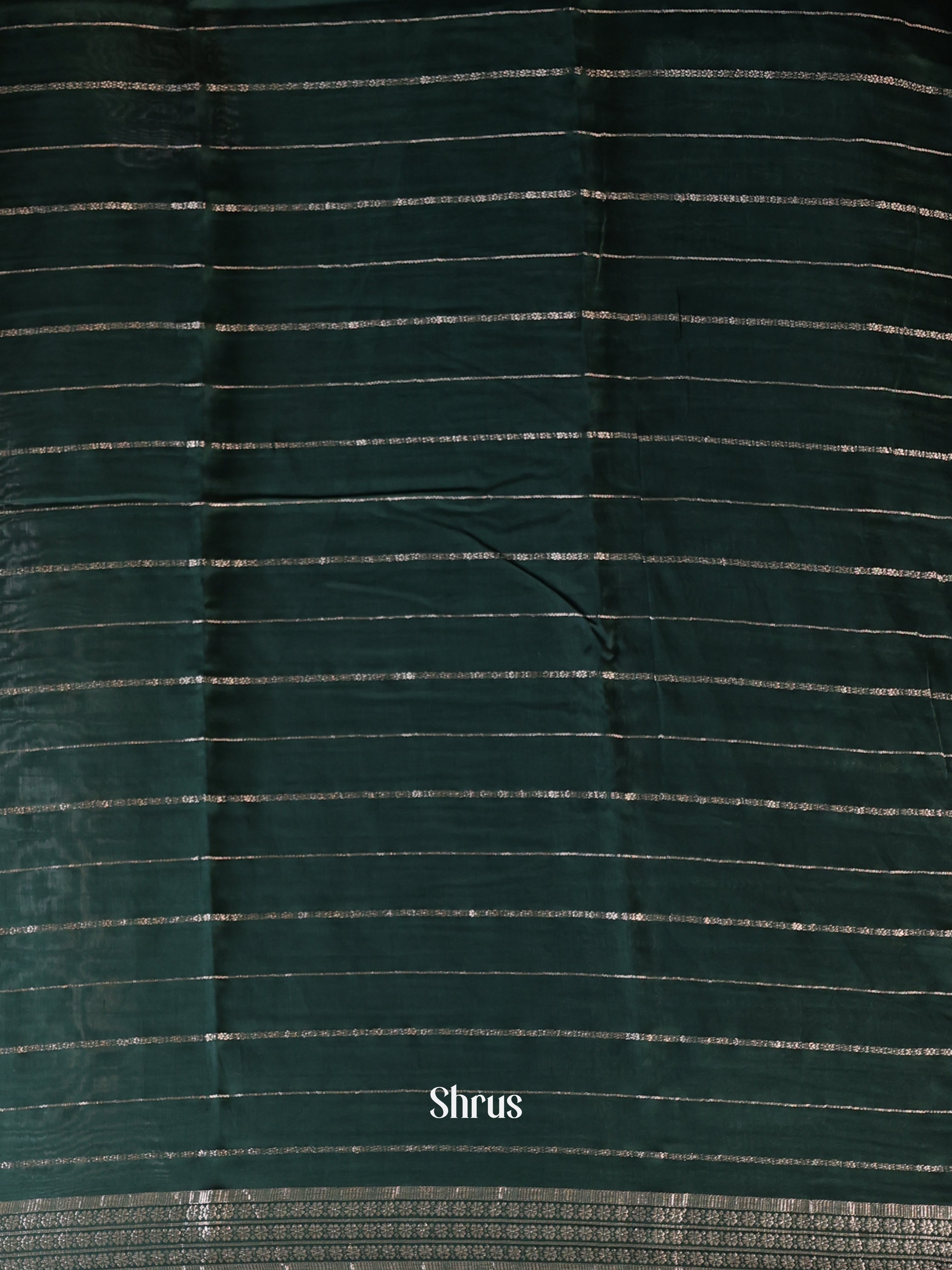 Green - Semi Mysoresilk Saree - Shop on Shrus.com