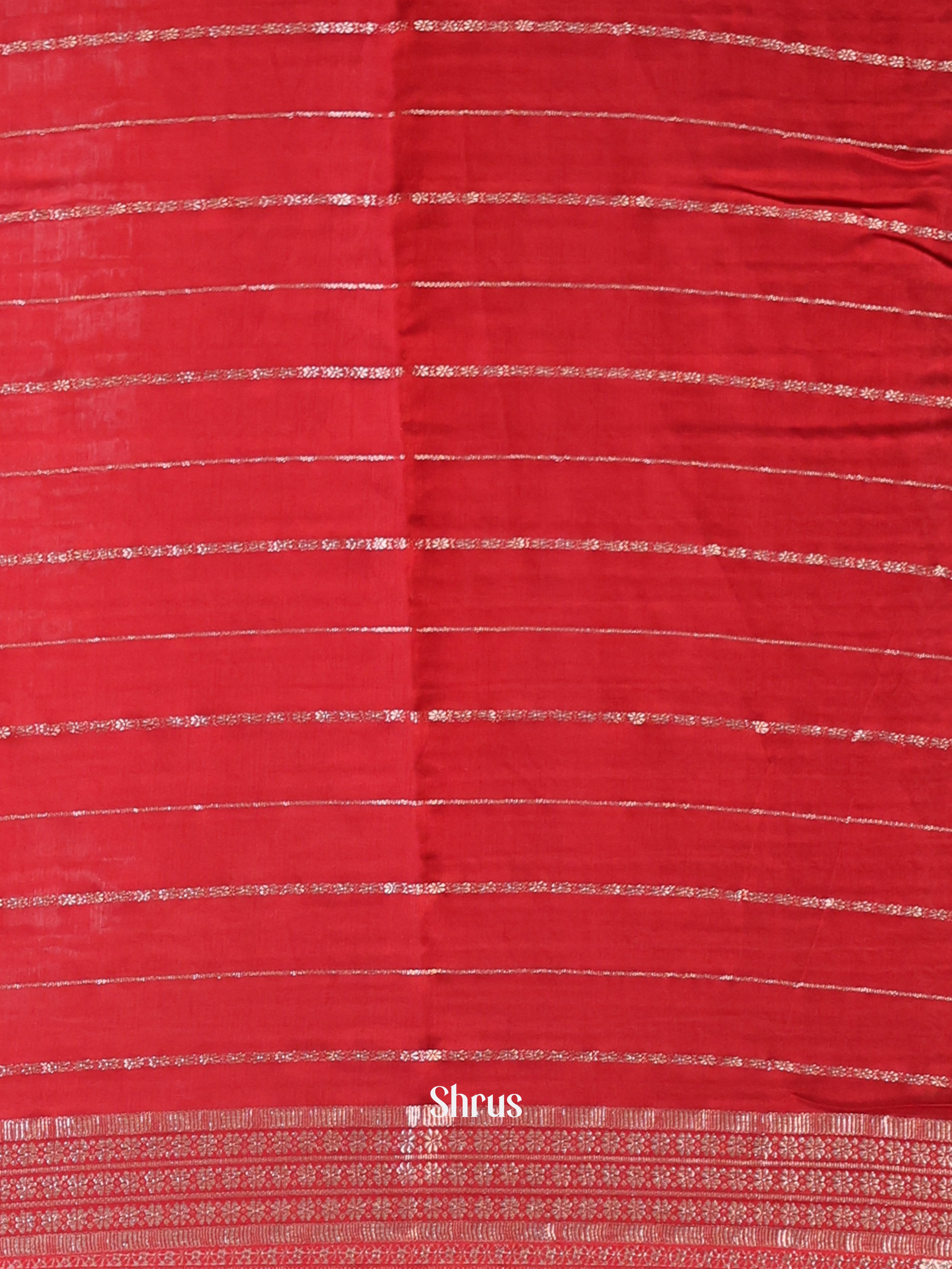 Red - Semi Mysoresilk Saree - Shop on Shrus.com