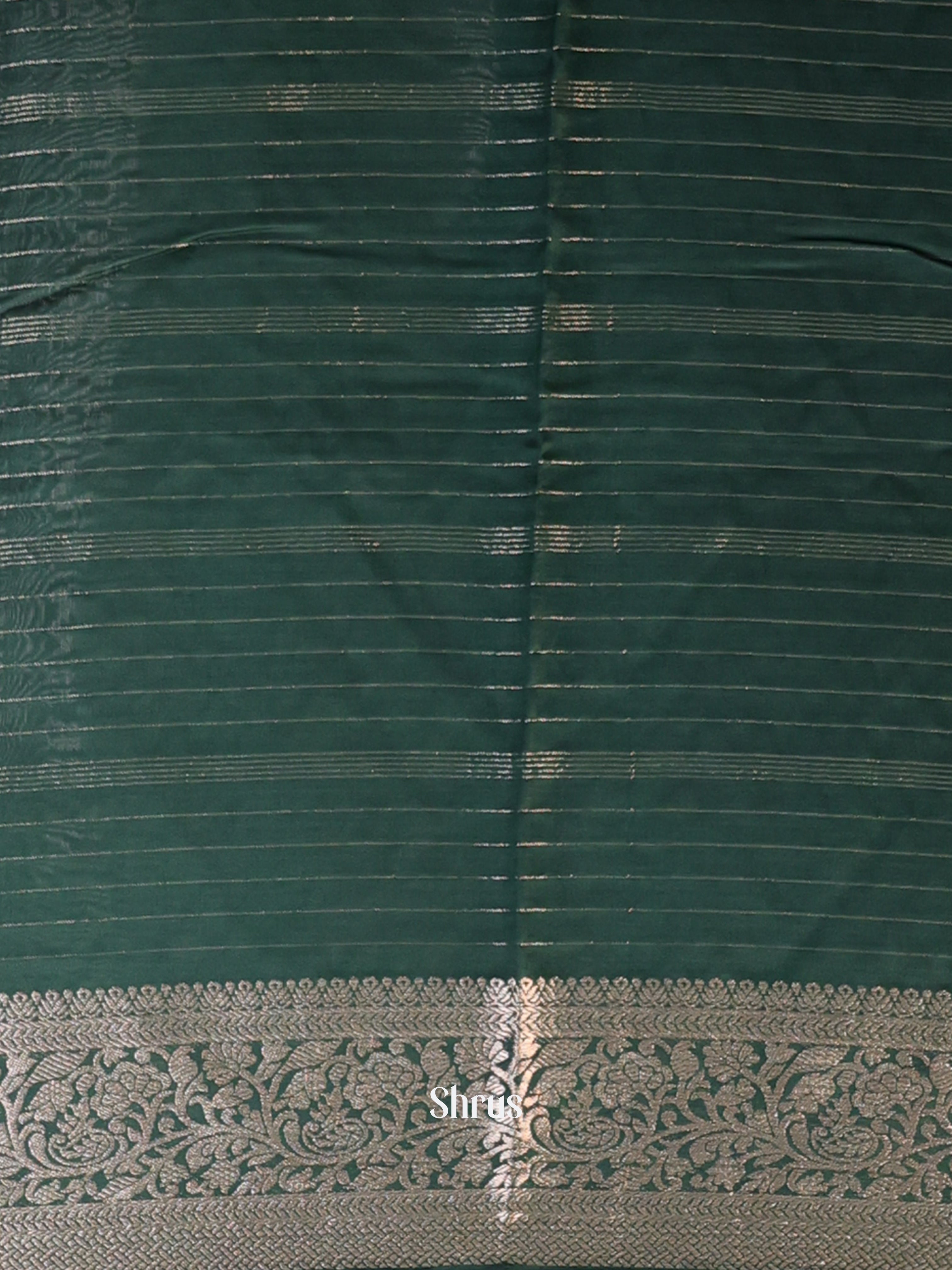 Green - Semi Mysoresilk Saree - Shop on Shrus.com