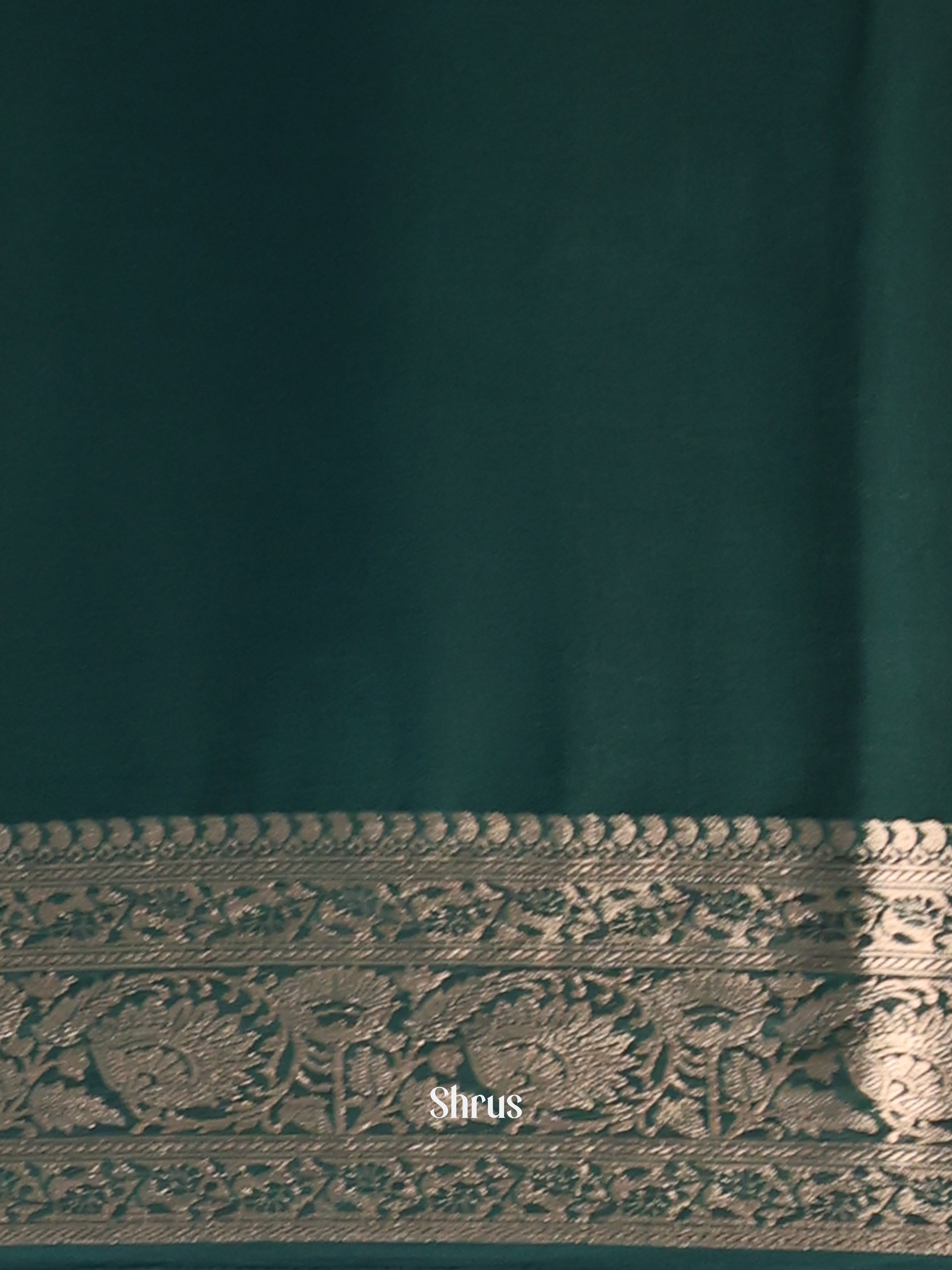 Green - Semi Mysoresilk Saree - Shop on Shrus.com