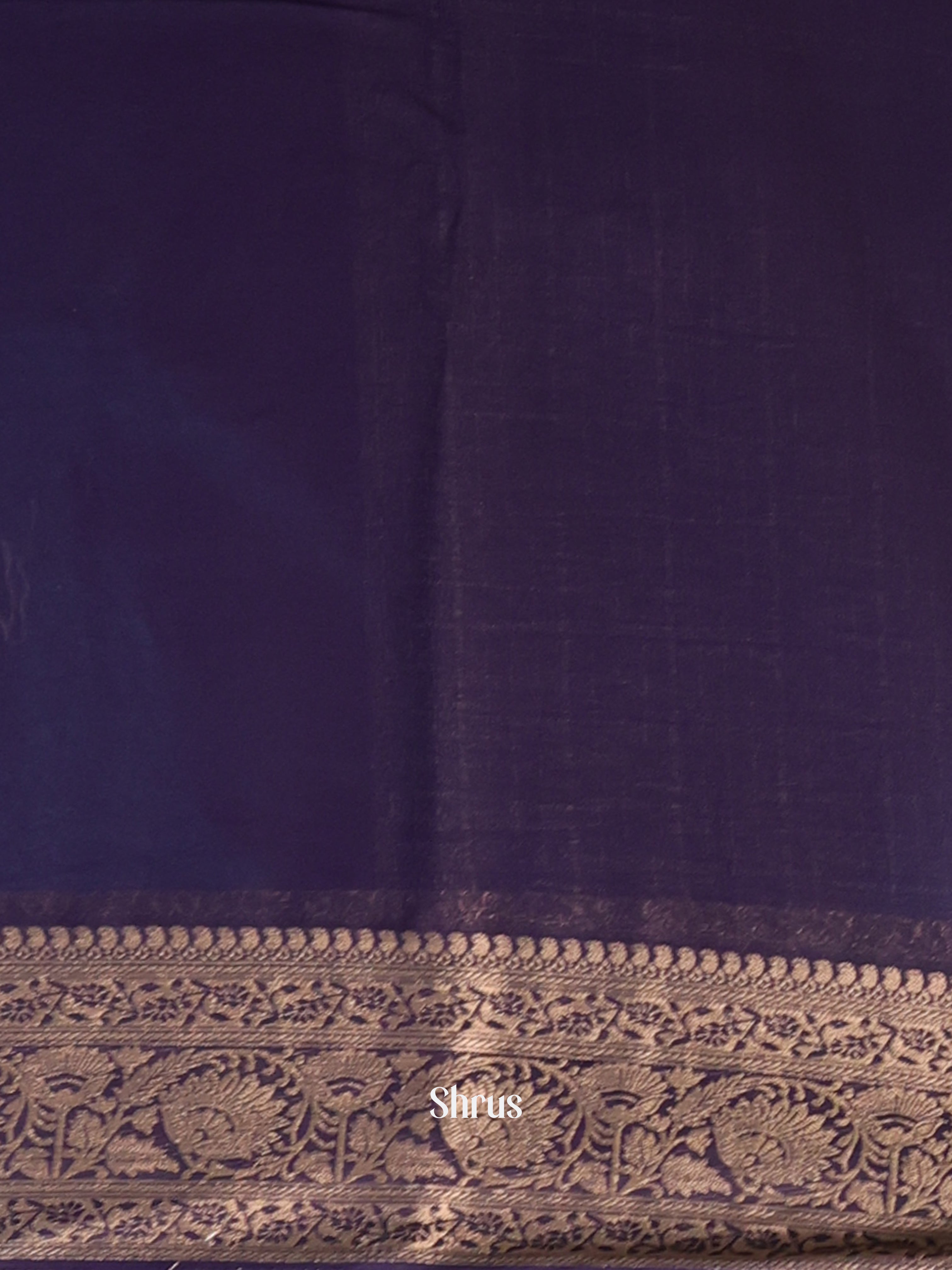 Violet - Semi Mysoresilk Saree - Shop on Shrus.com