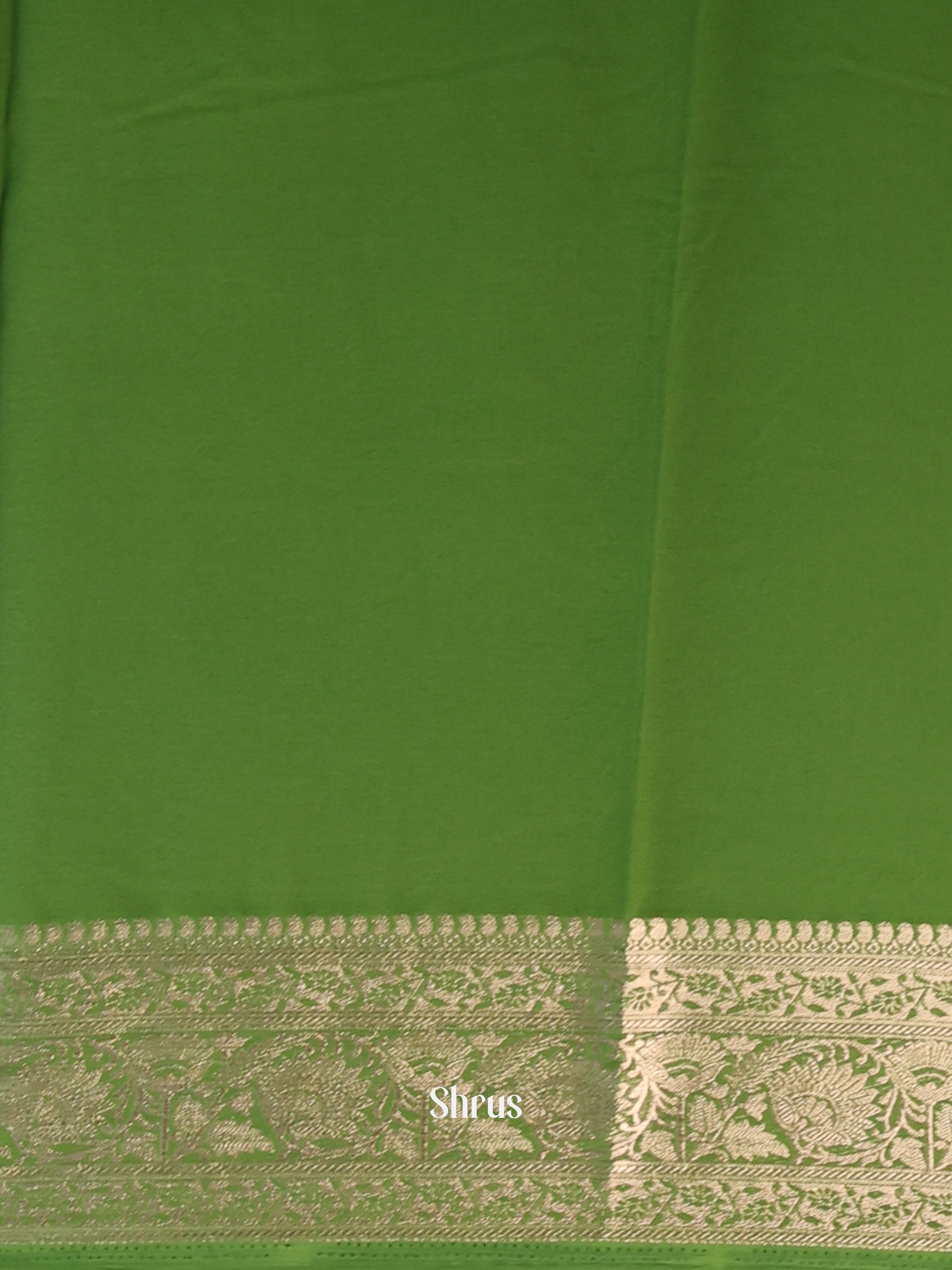 Green - Semi Mysoresilk Saree - Shop on Shrus.com