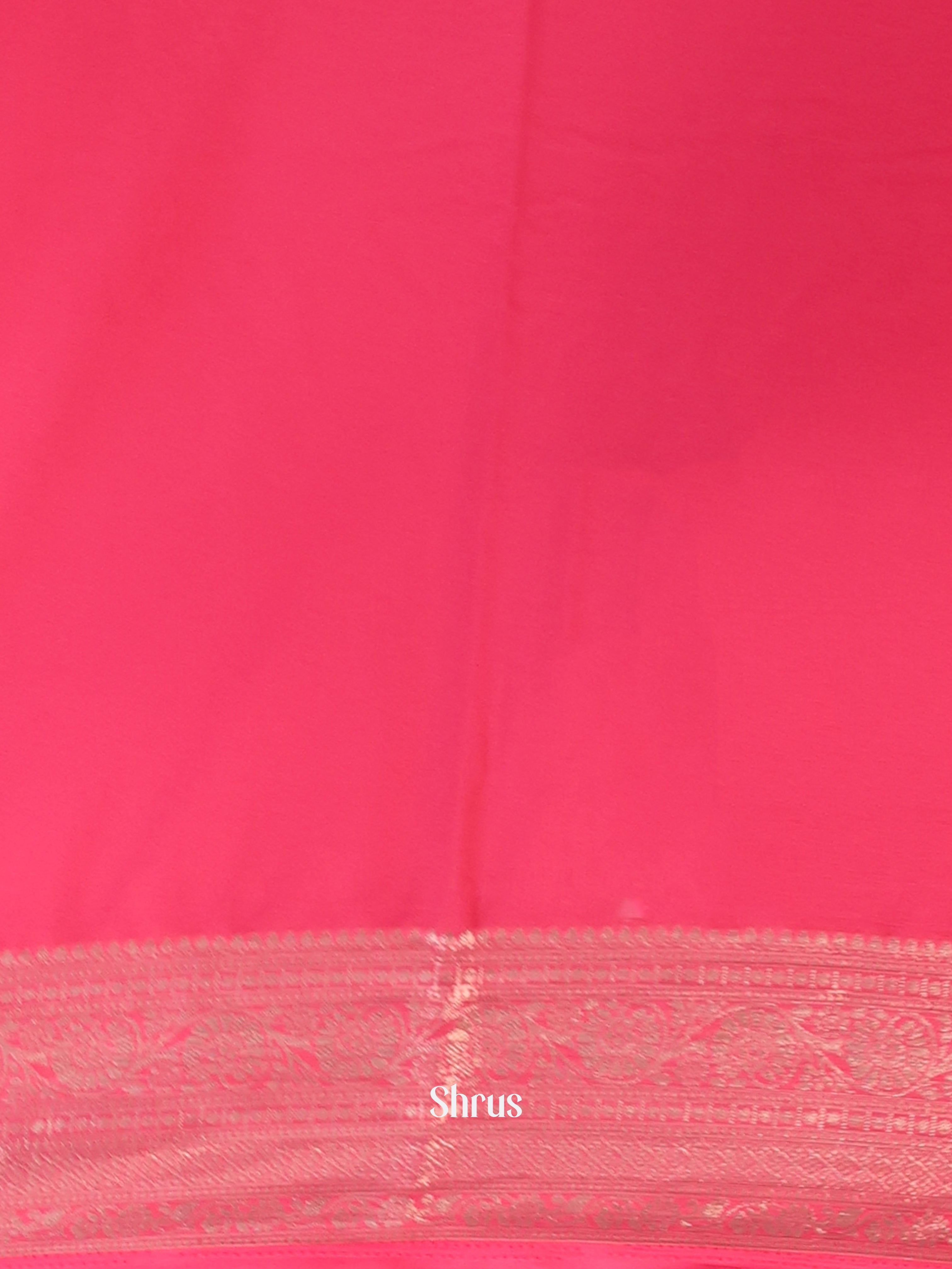 Pink - Semi Mysoresilk Saree - Shop on Shrus.com