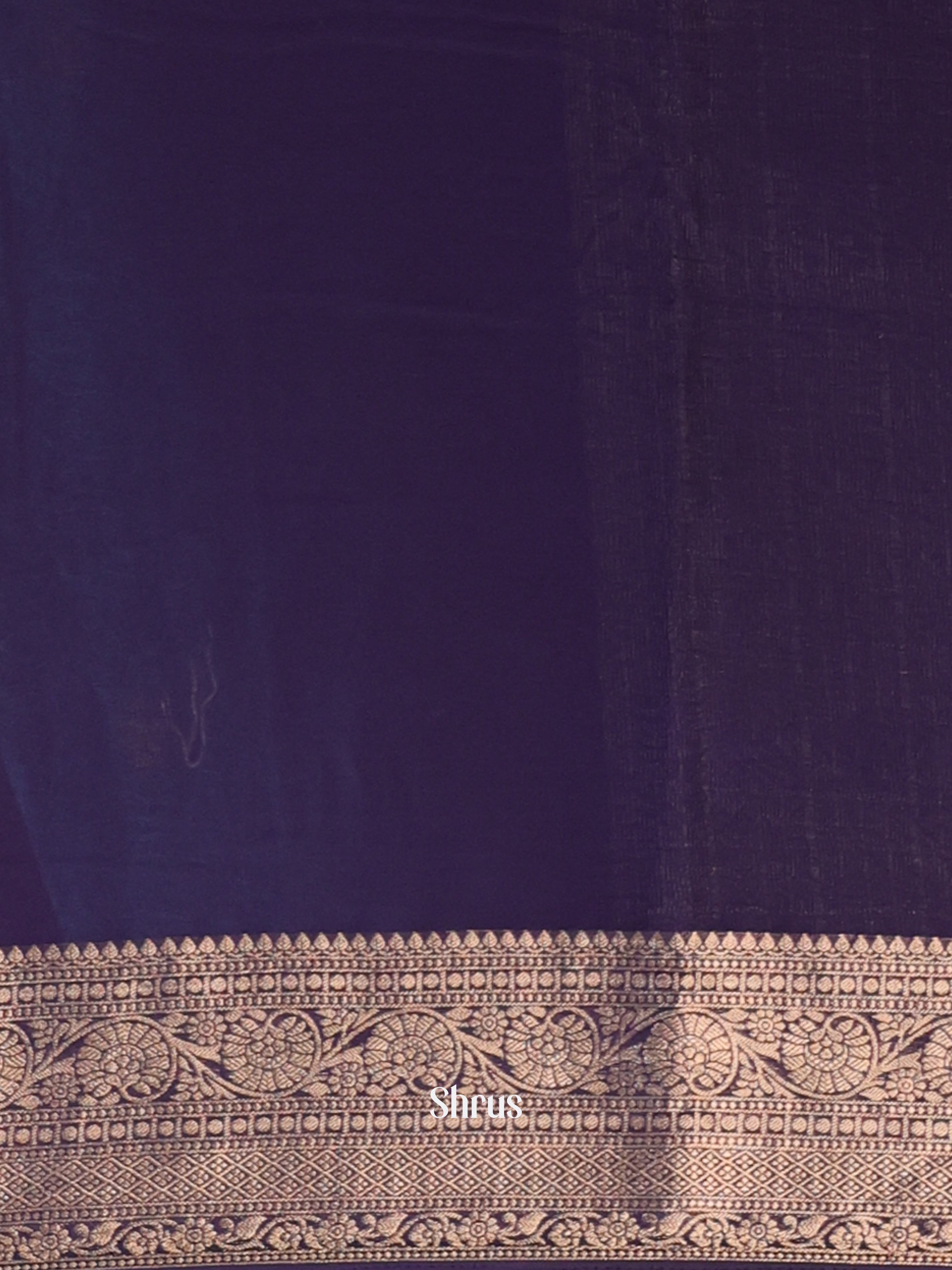 Violet - Semi Mysoresilk Saree - Shop on Shrus.com