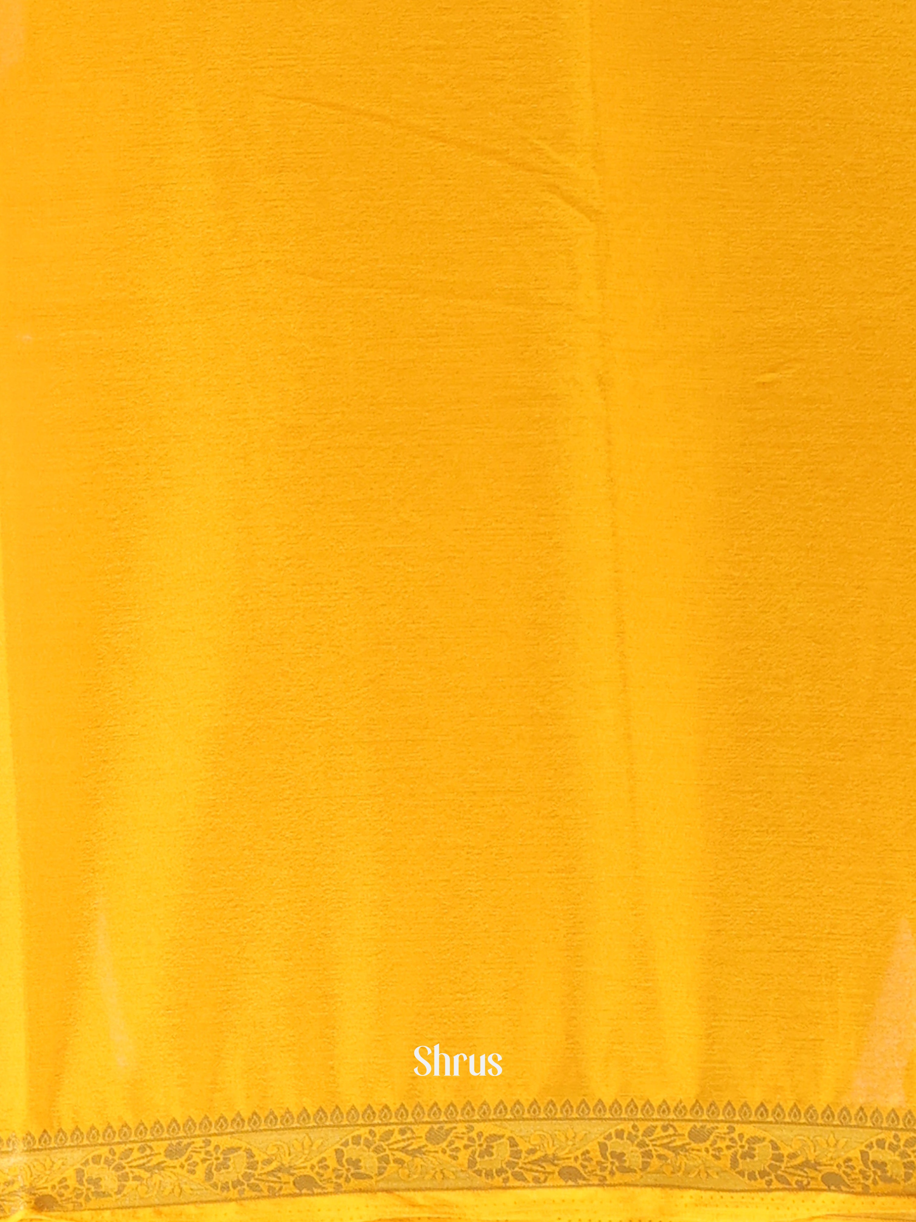 Mambazha Yellow - Semi Mysoresilk Saree - Shop on Shrus.com