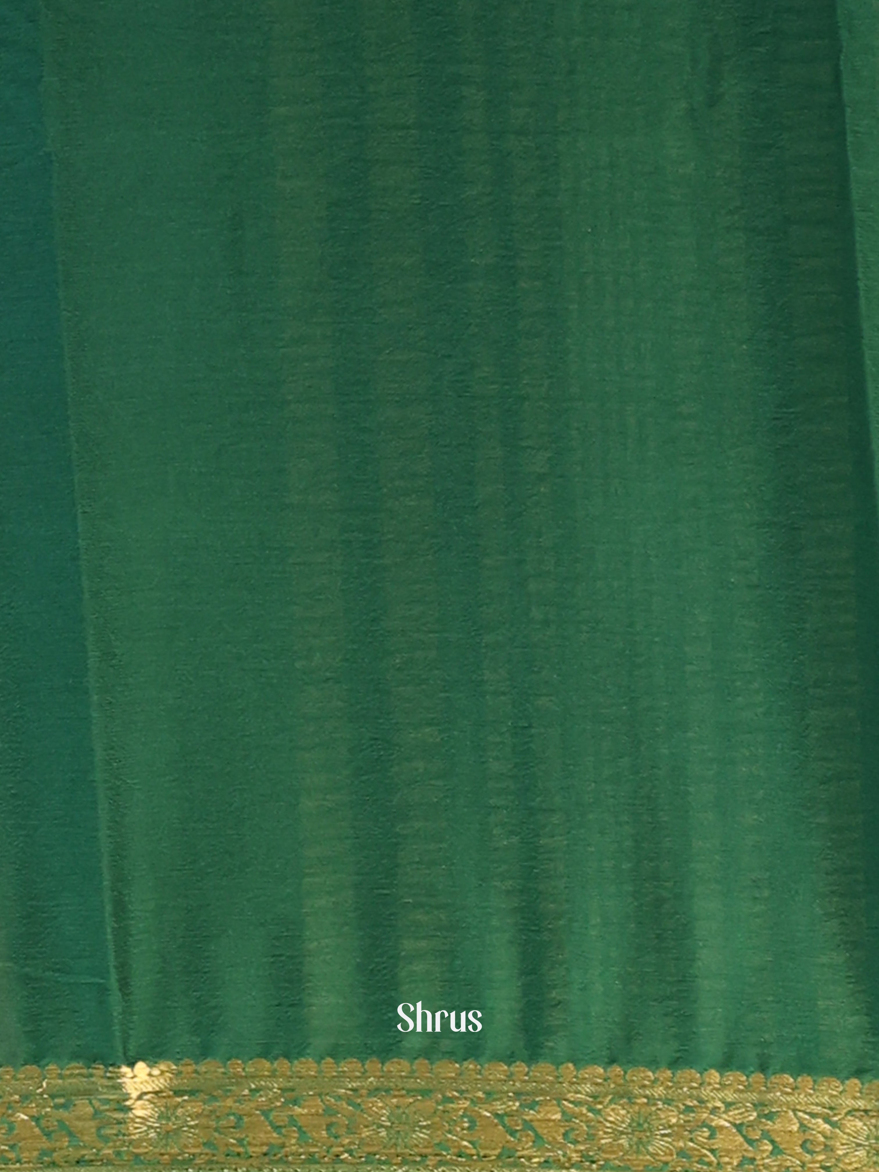 Green - Semi Mysoresilk Saree - Shop on Shrus.com