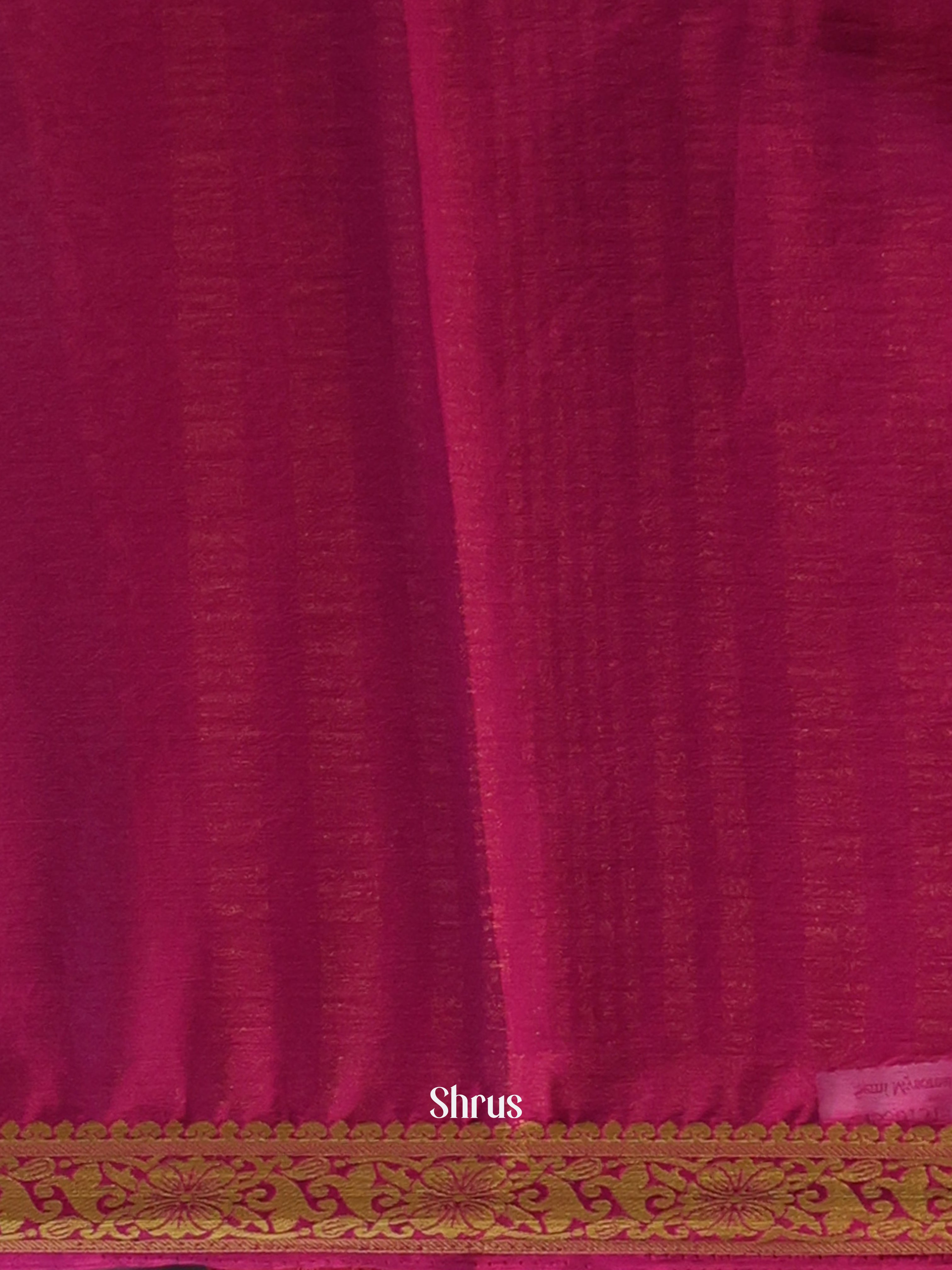 Wine- Semi Mysoresilk Saree - Shop on Shrus.com