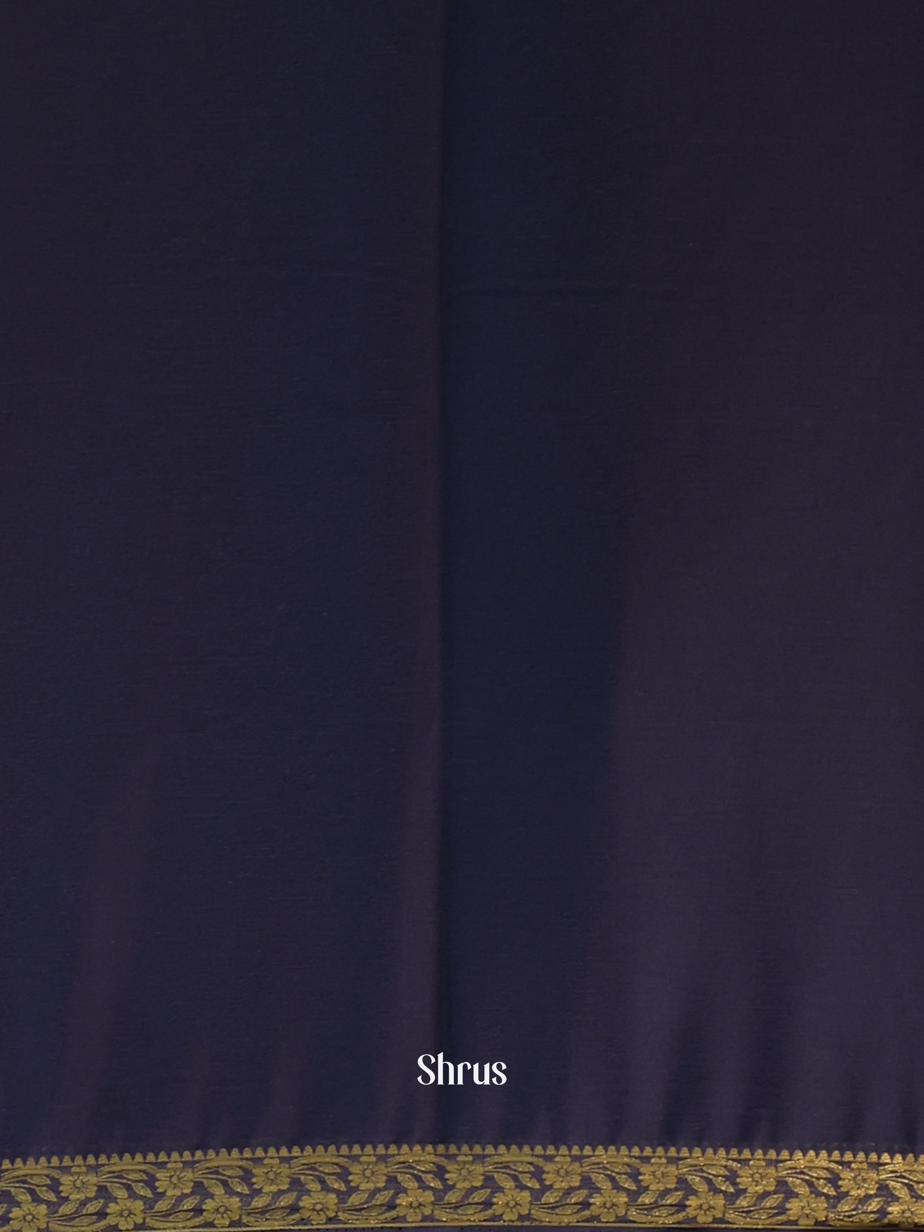 Blue - Semi Mysoresilk Saree - Shop on Shrus.com