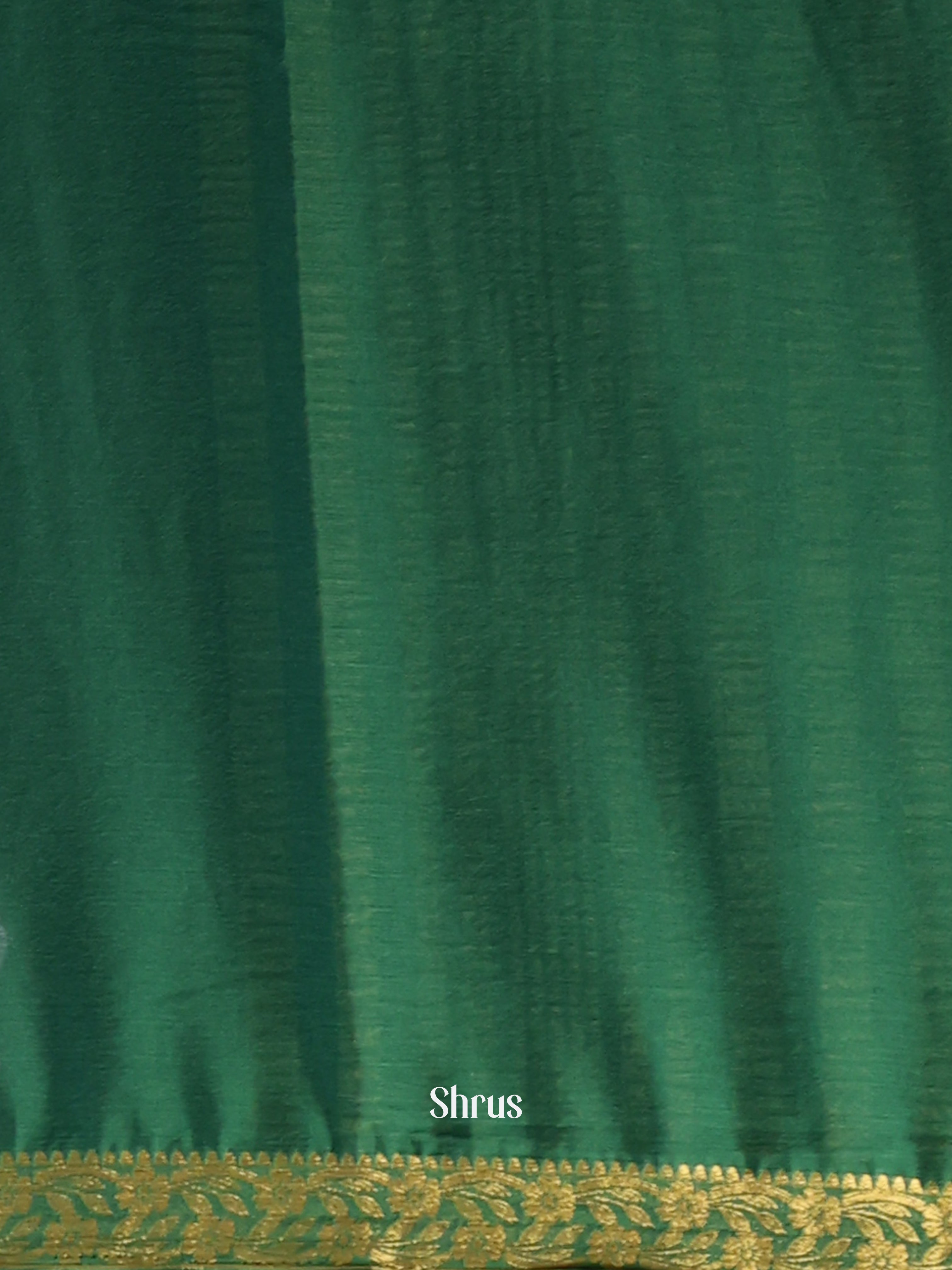 Green - Semi Mysoresilk Saree - Shop on Shrus.com