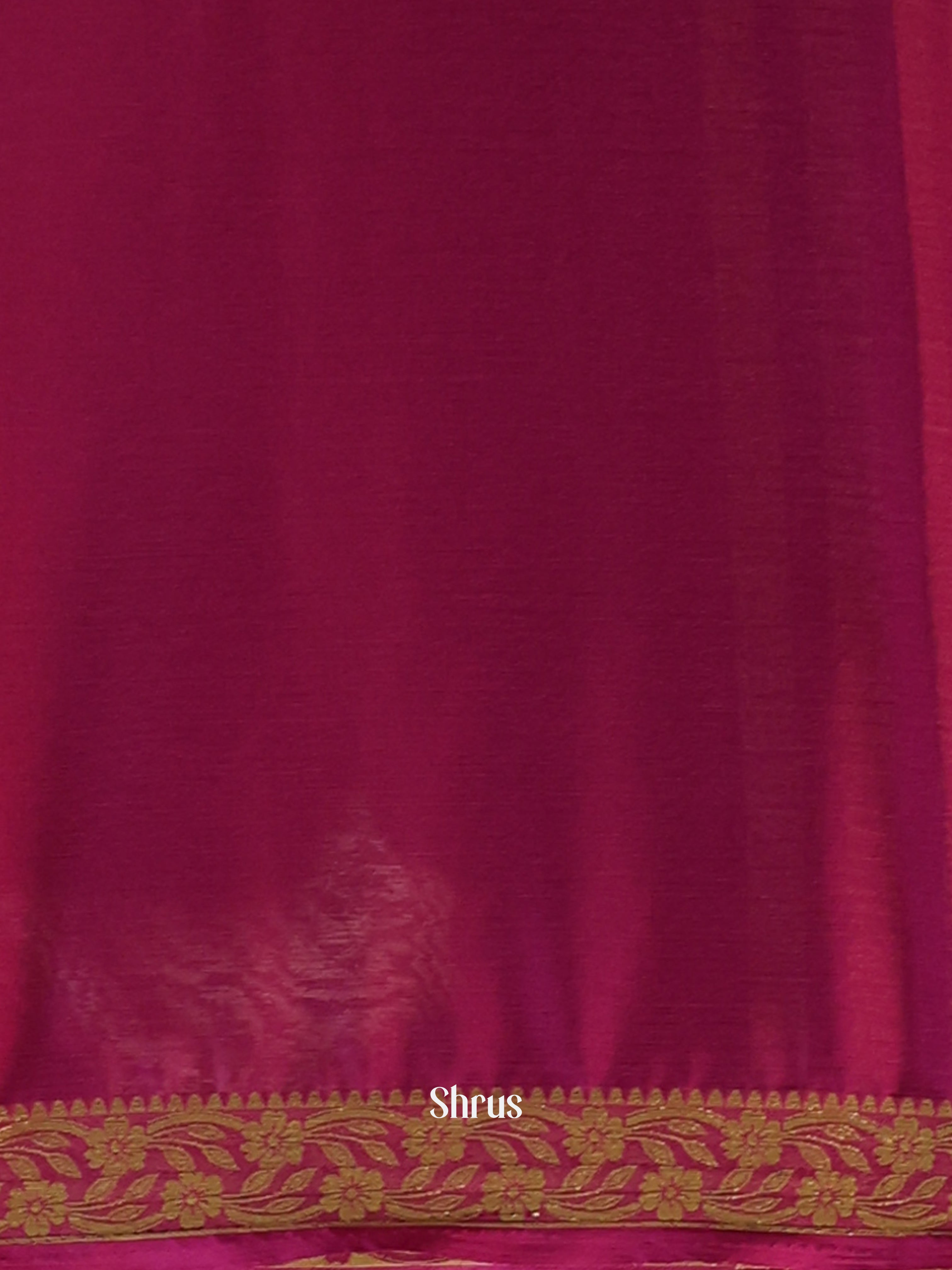 Wine - Semi Mysoresilk Saree - Shop on Shrus.com