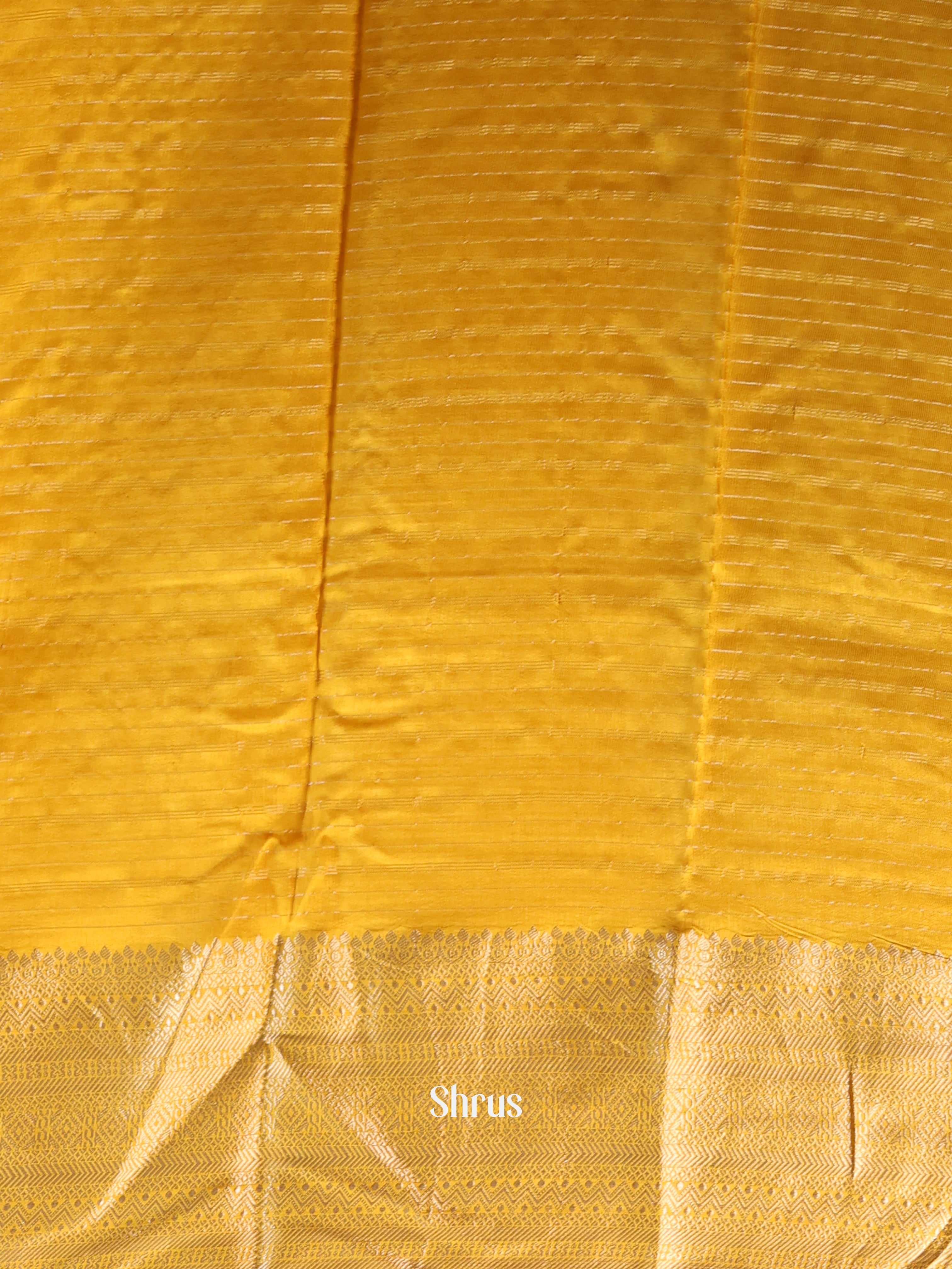 Yellow - Semi Mysoresilk Saree - Shop on Shrus.com