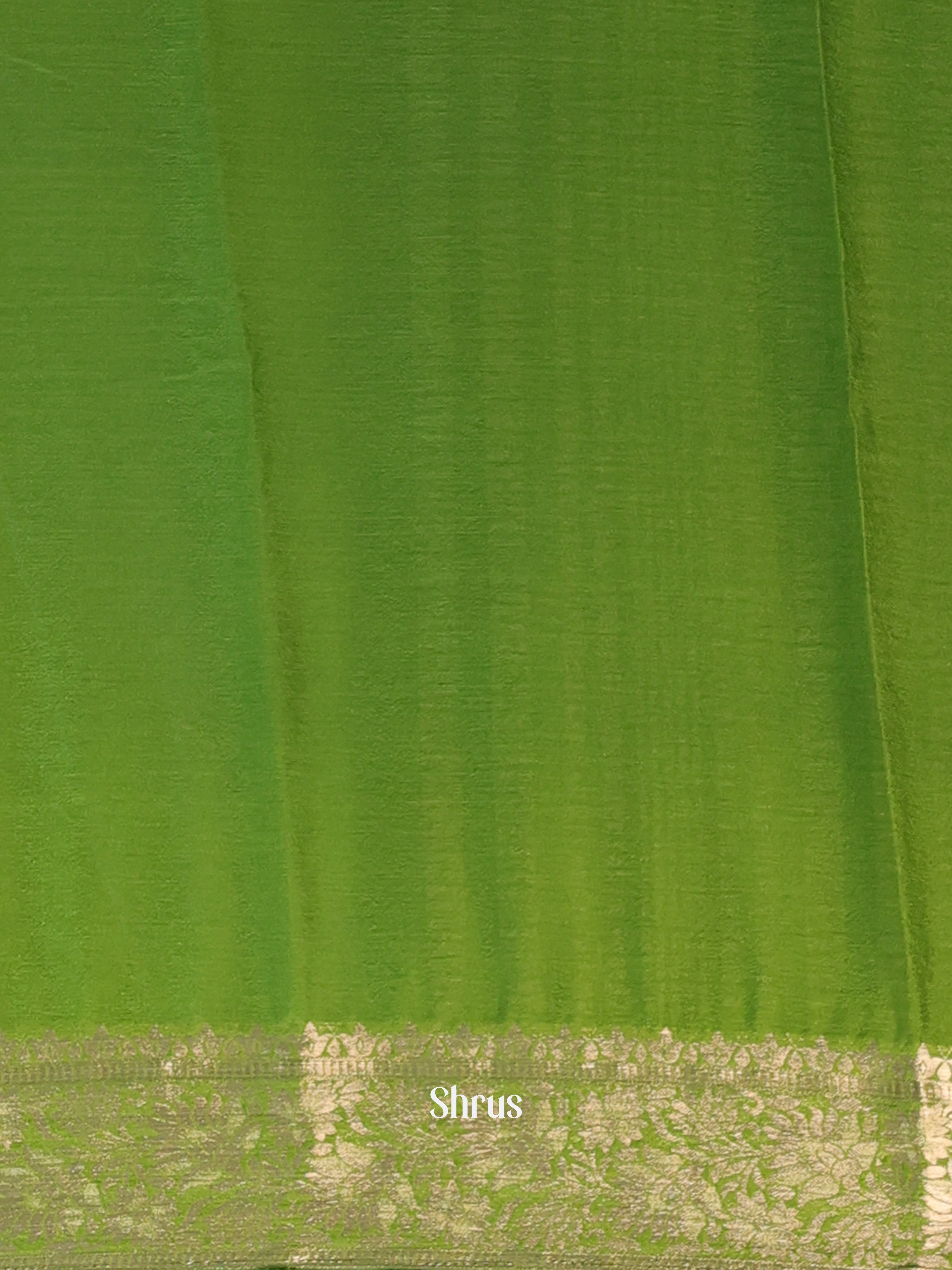 Green - Semi Mysoresilk Saree - Shop on Shrus.com