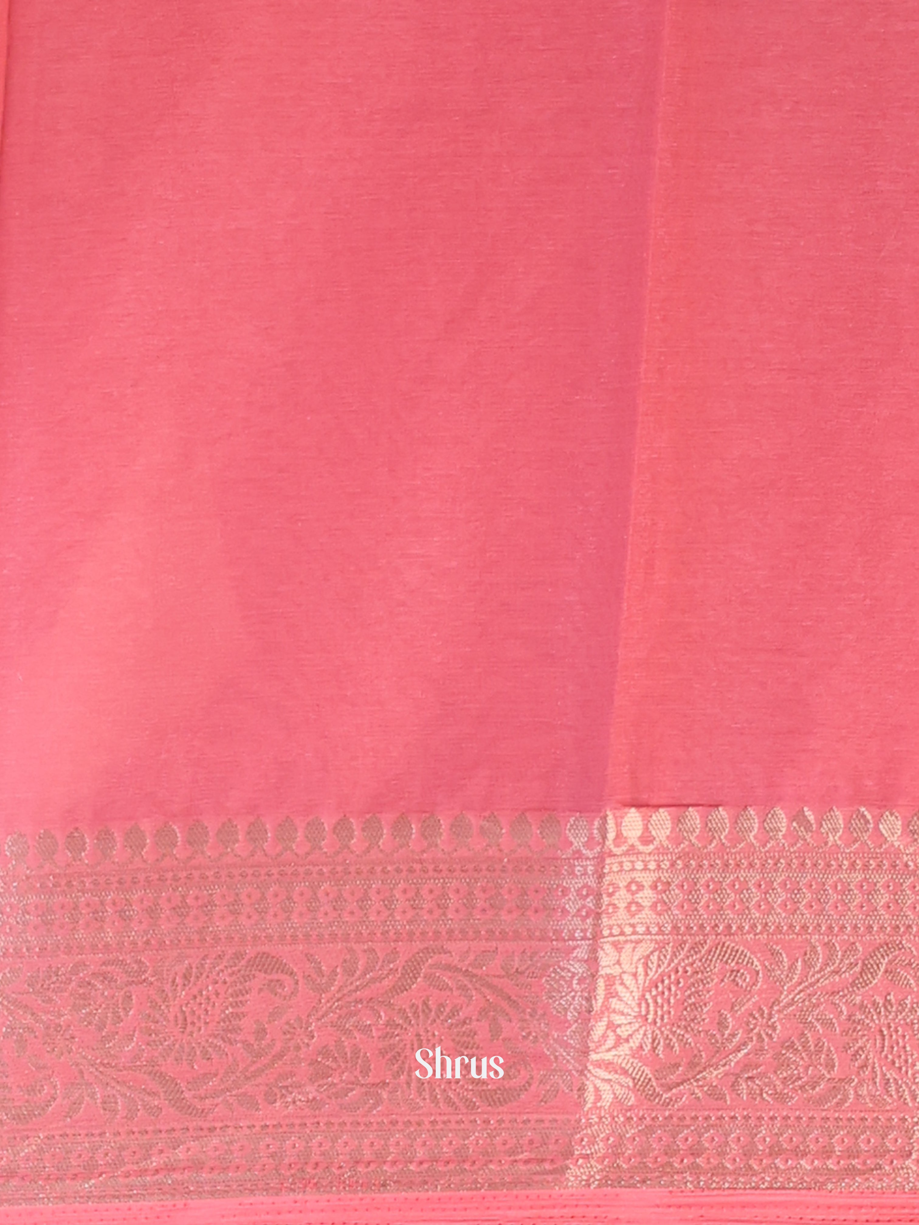 Pink- Semi Mysoresilk Saree - Shop on Shrus.com