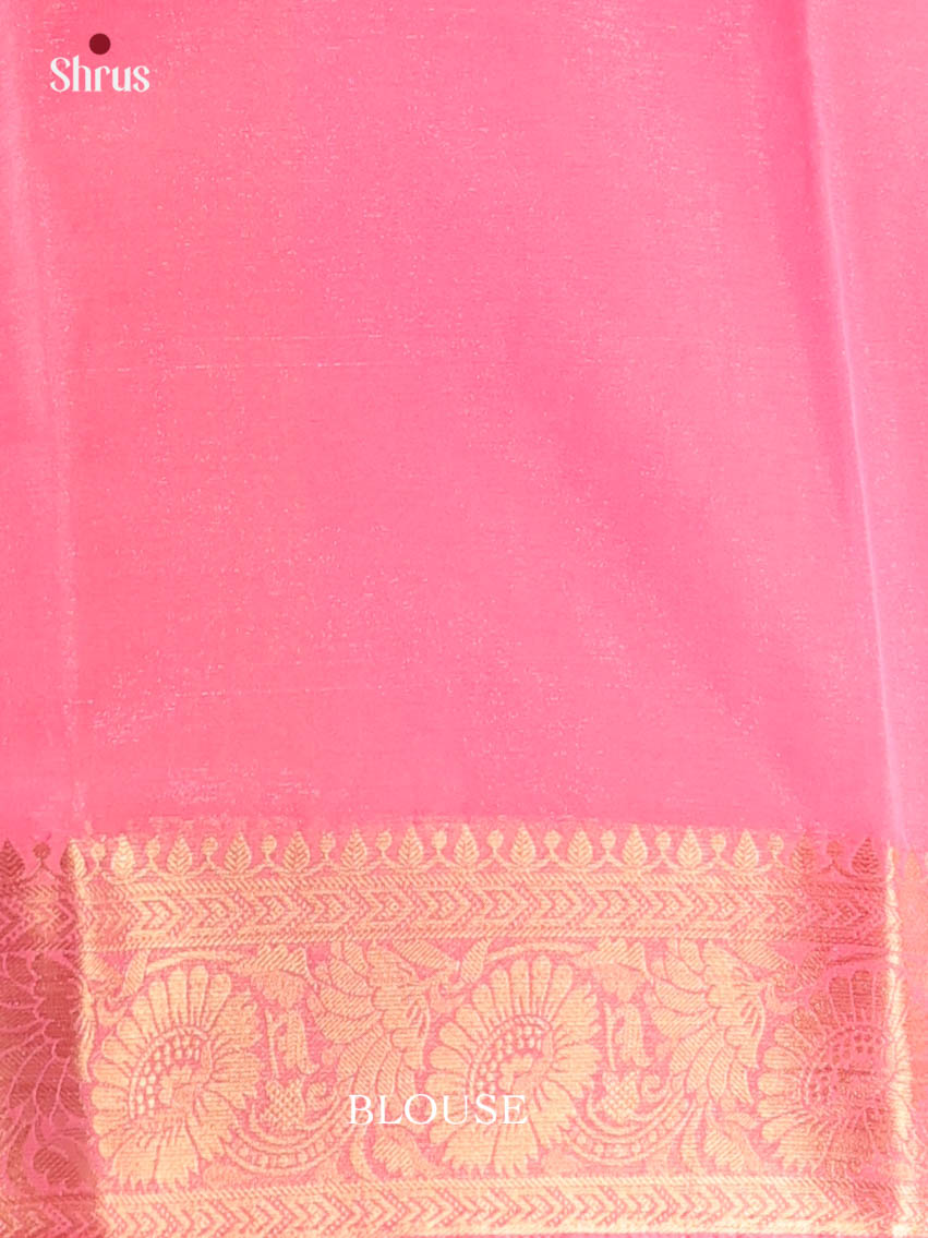 Pink - Semi Mysoresilk Saree - Shop on Shrus.com