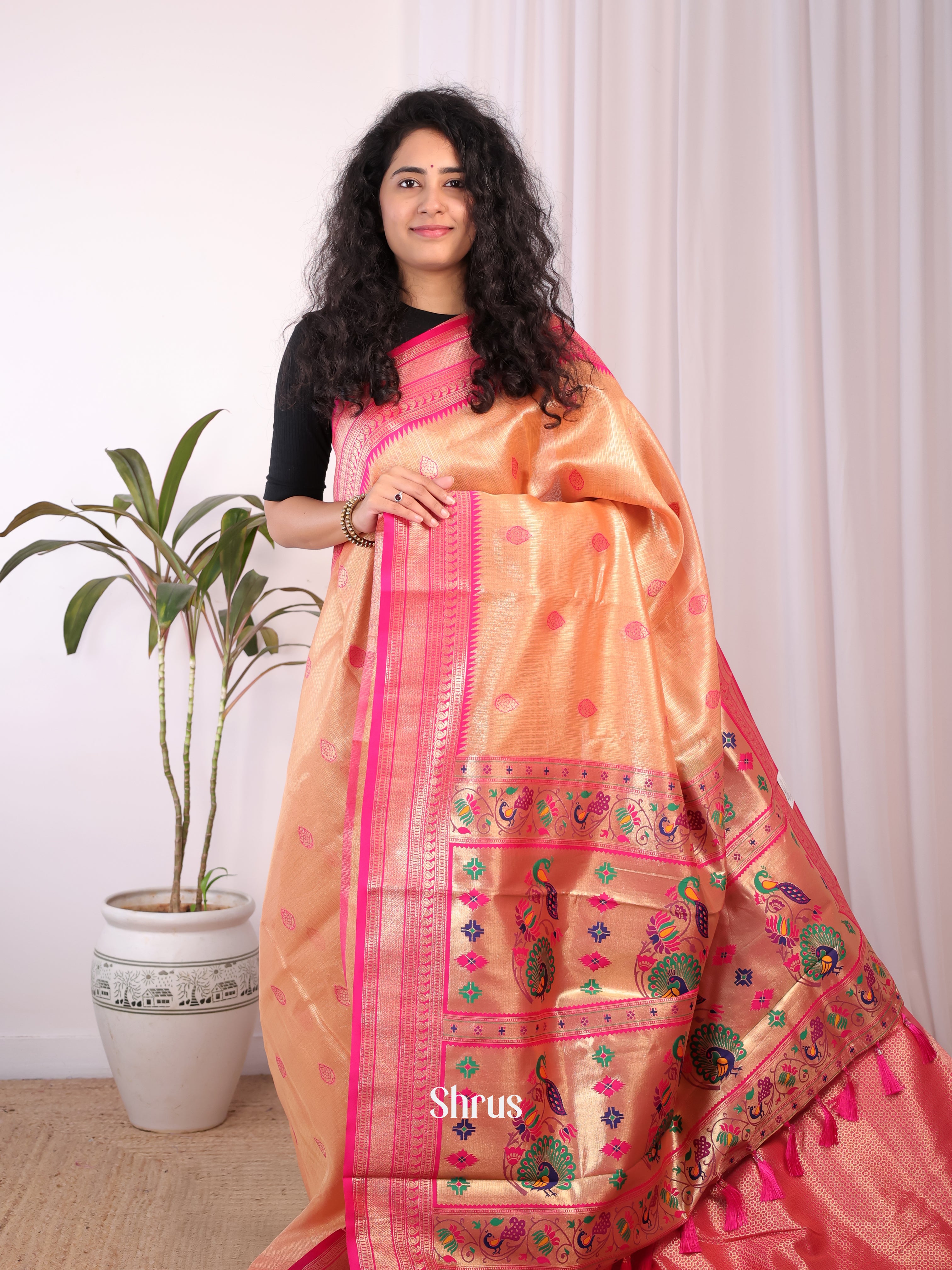 CIS30208 - Banarasi kota Saree - Shop on Shrus.com