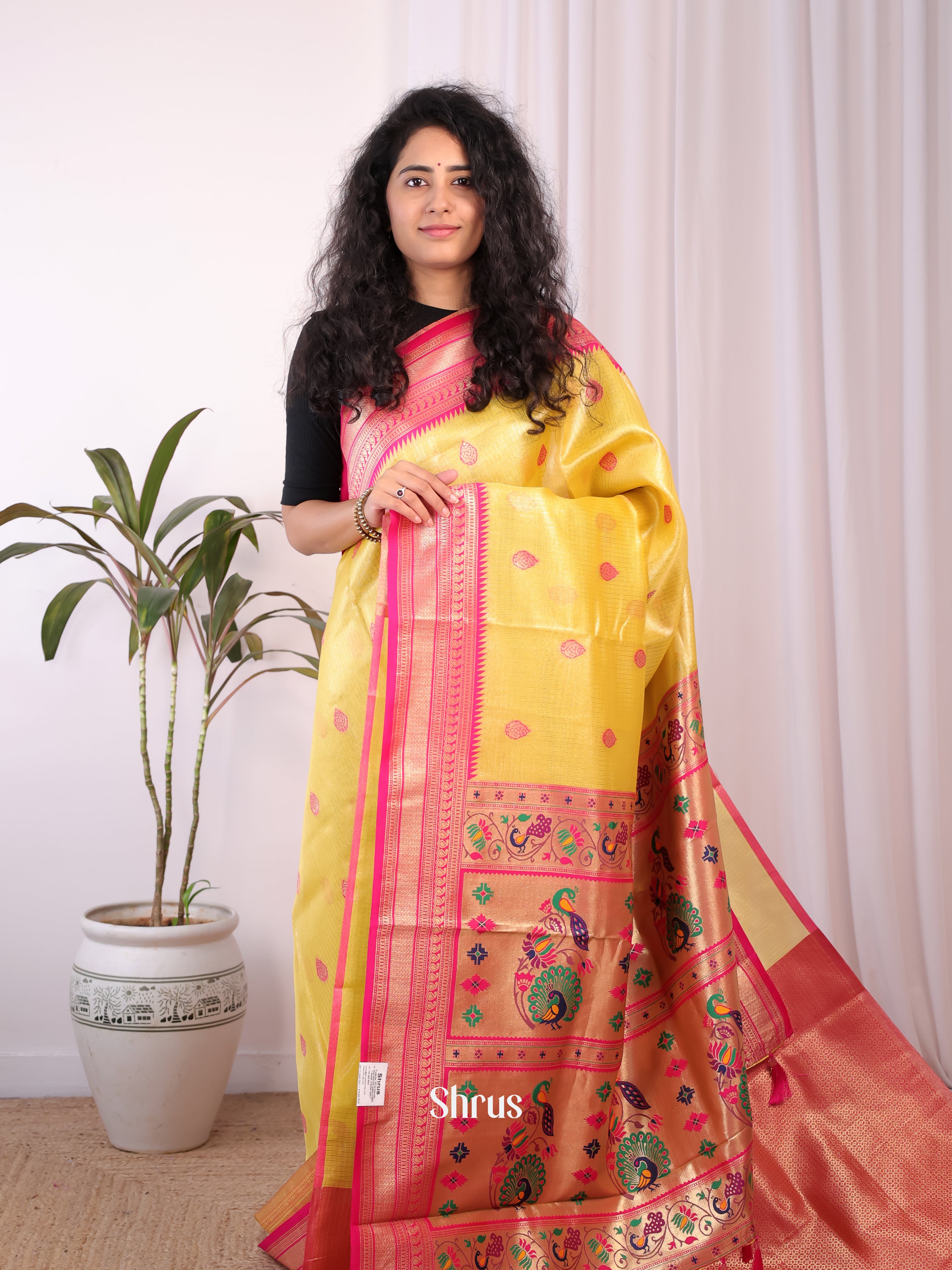 CIS30212 - Banarasi kota Saree - Shop on Shrus.com