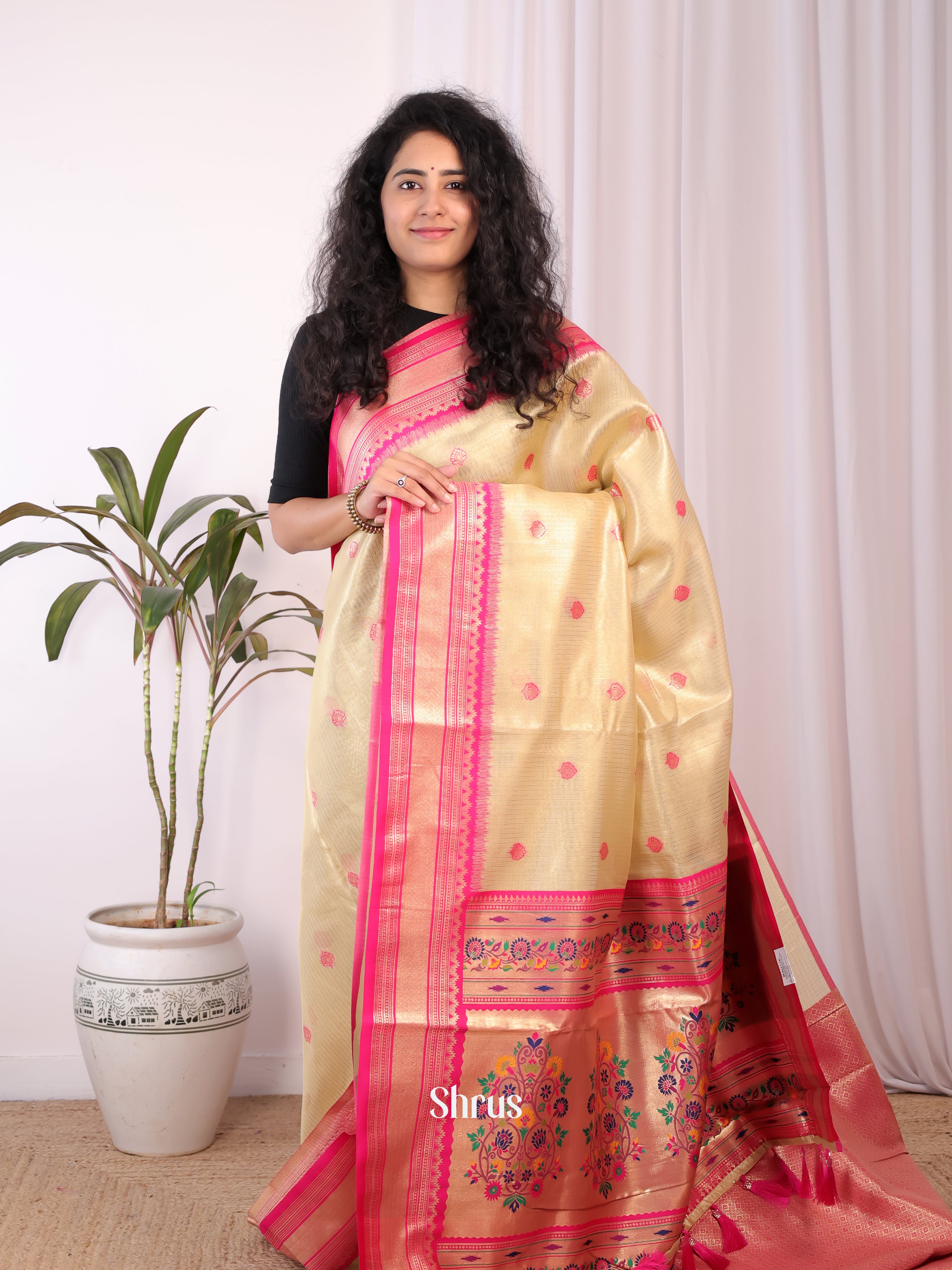 CIS30224 - Banarasi kota Saree - Shop on Shrus.com