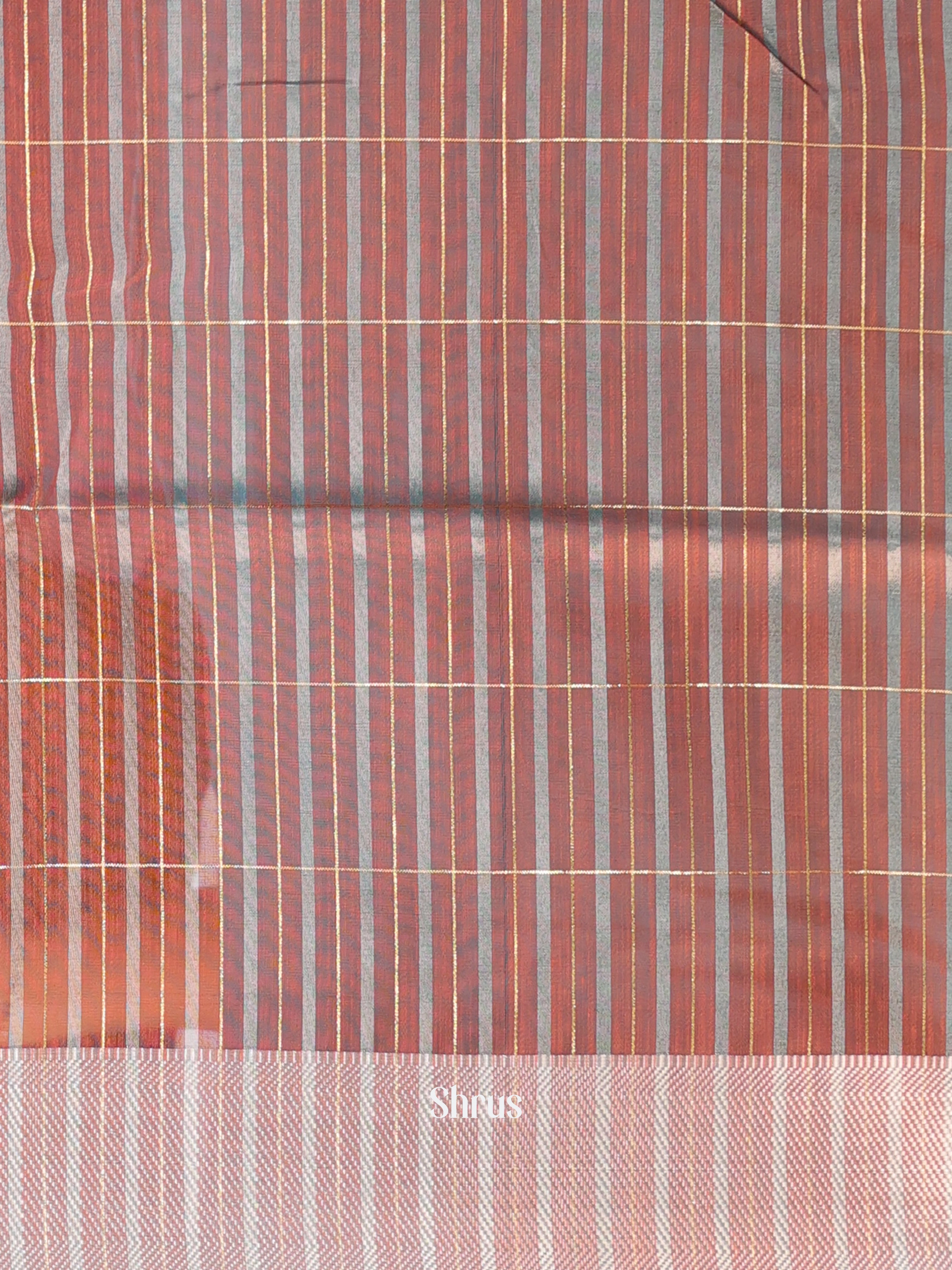 Brown - Semi Maheshwari Saree - Shop on Shrus.com