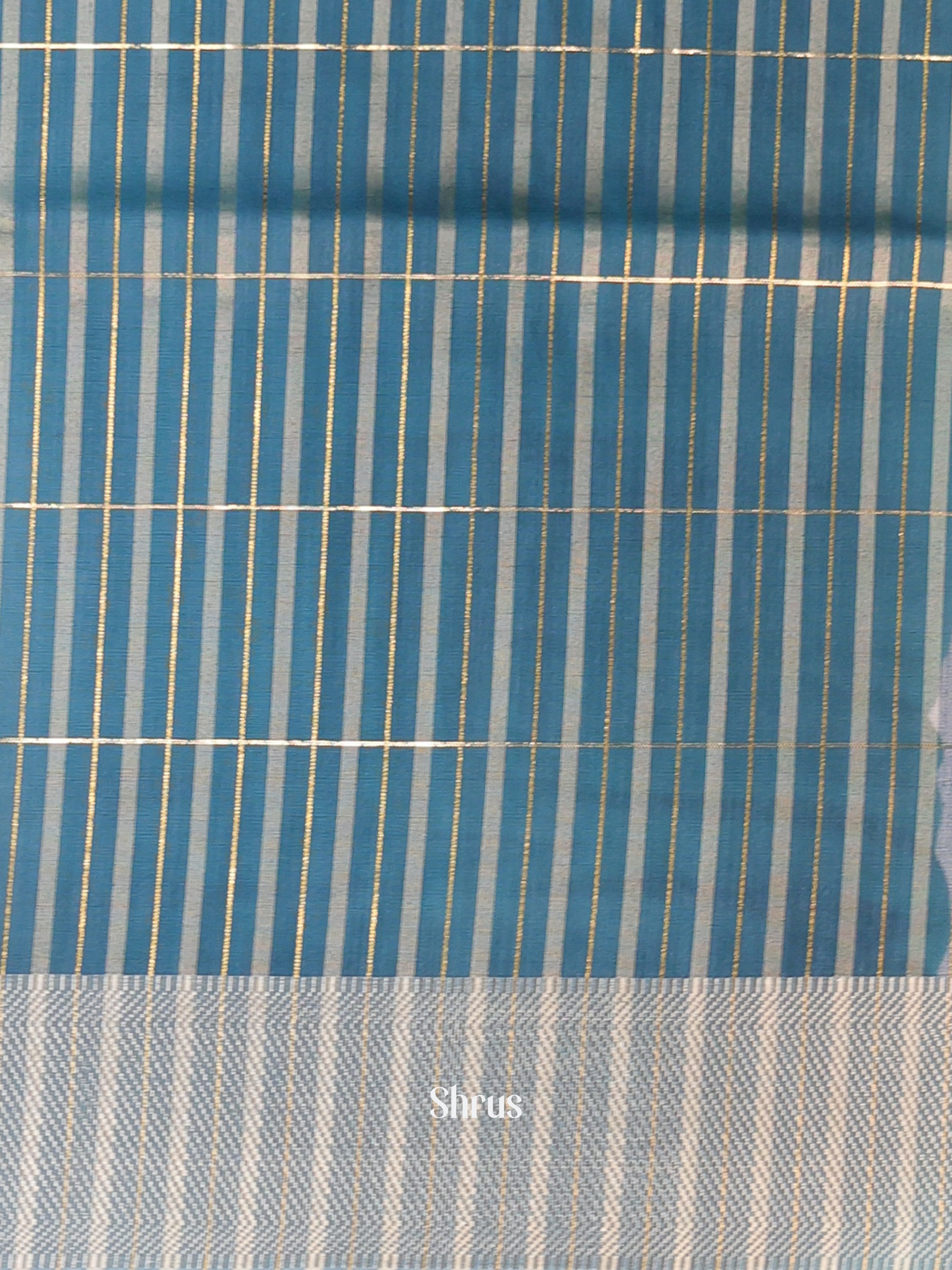 Blue - Semi Maheshwari Saree - Shop on Shrus.com