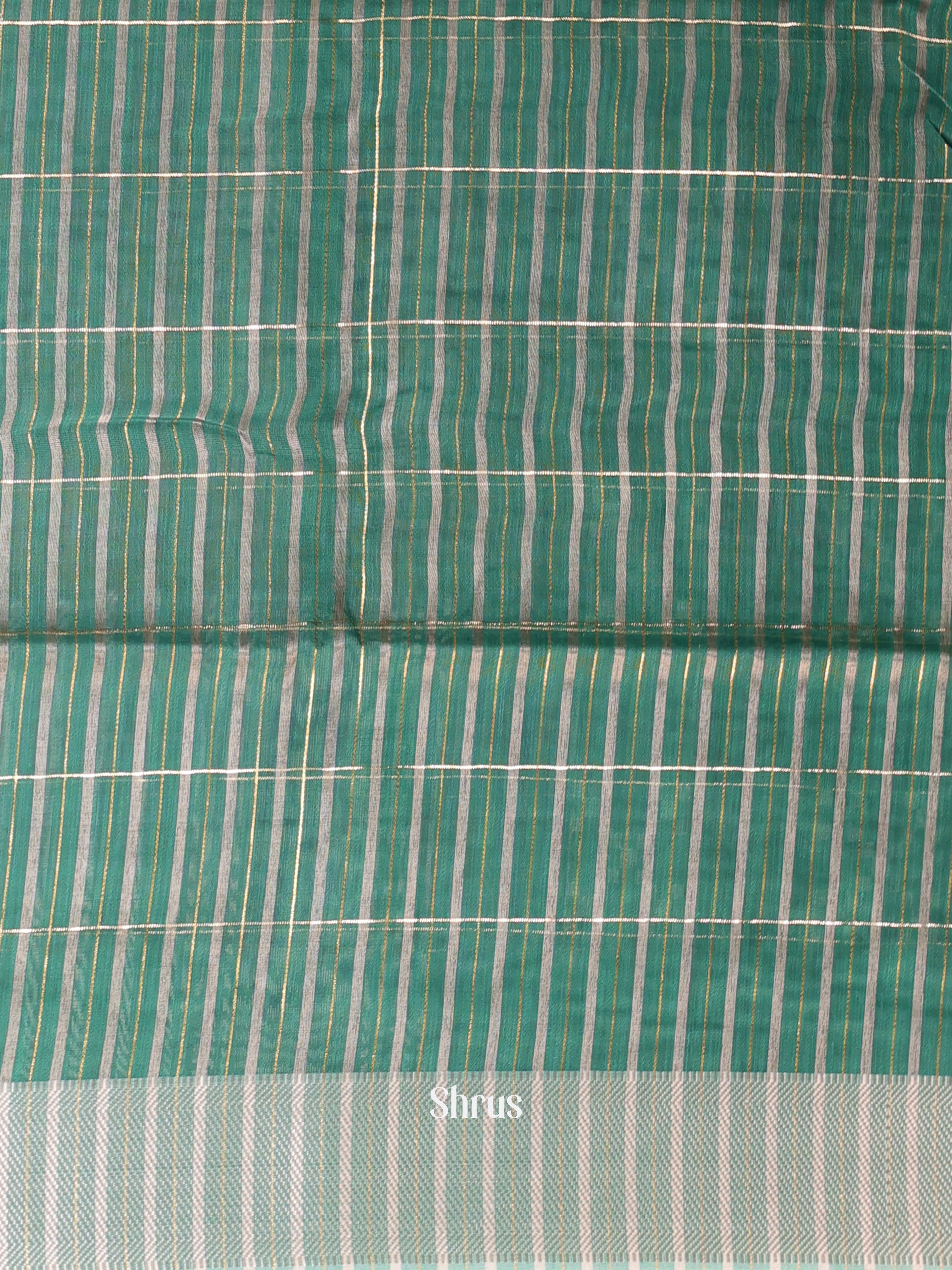 Green - Semi Maheshwari Saree - Shop on Shrus.com