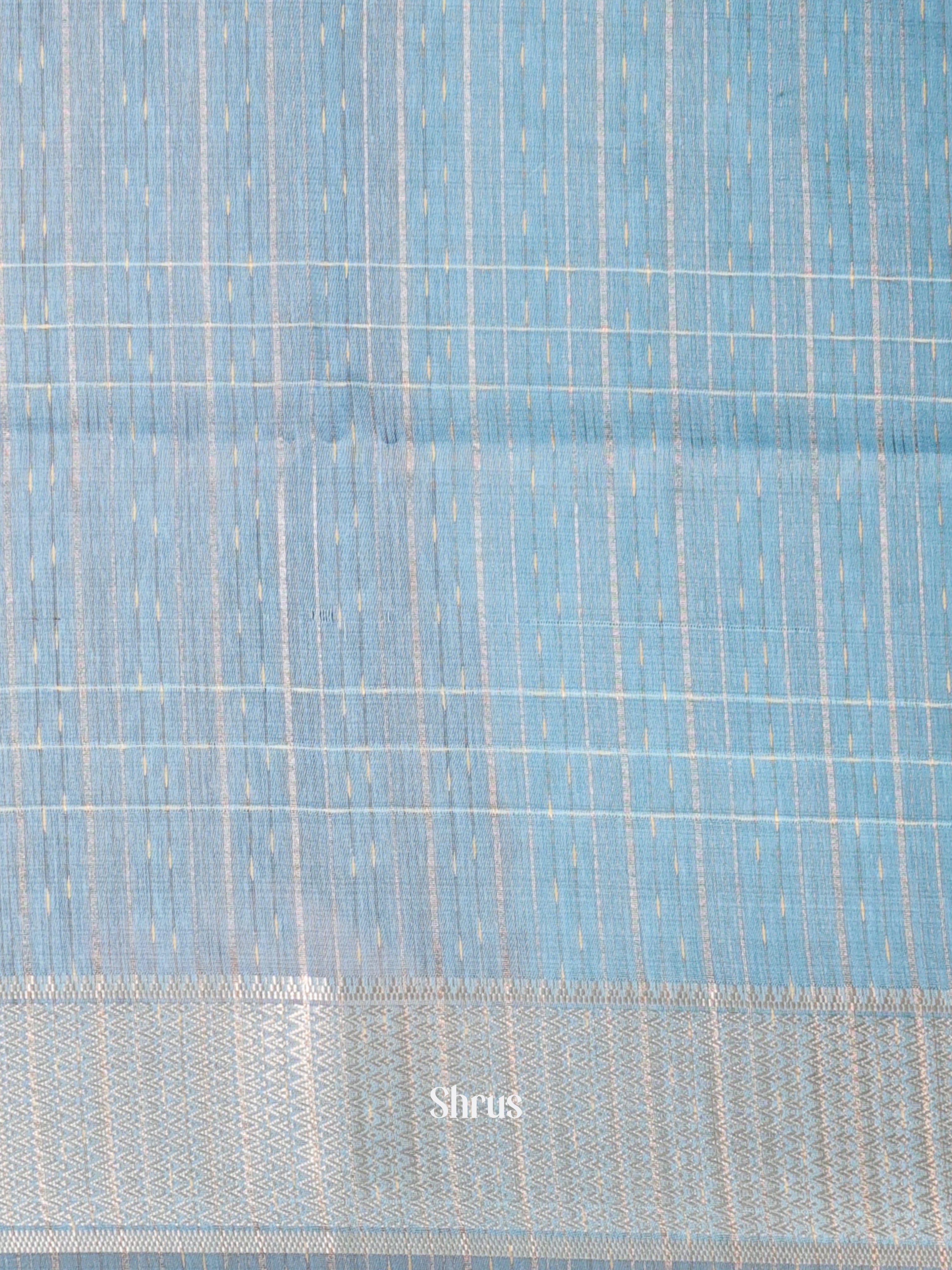 Blue - Semi Maheshwari Saree - Shop on Shrus.com