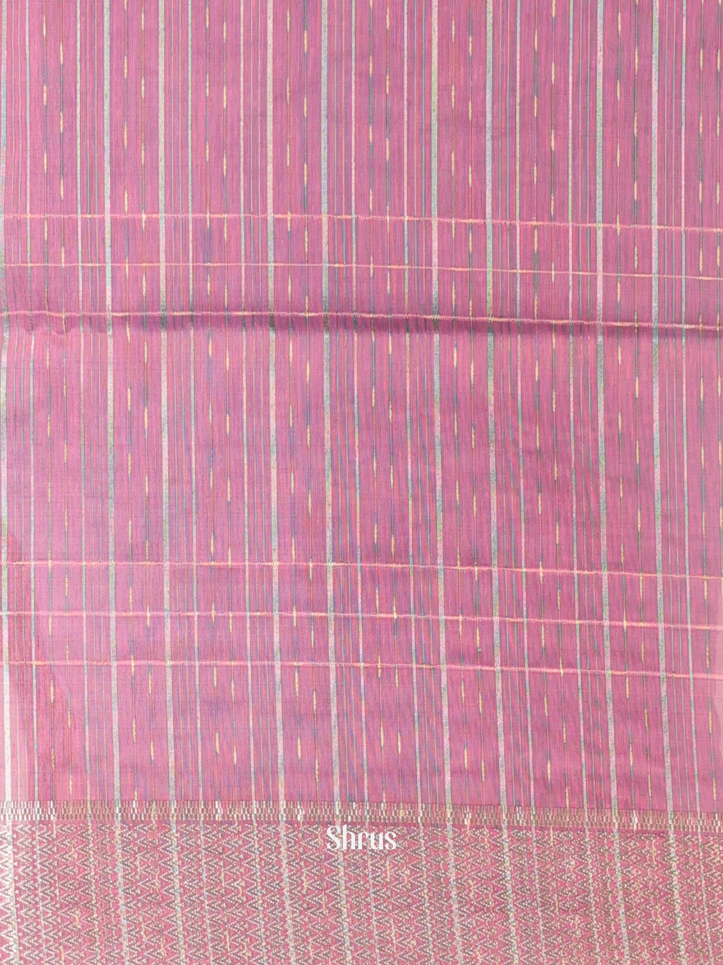 Pink - Semi Maheshwari Saree - Shop on Shrus.com