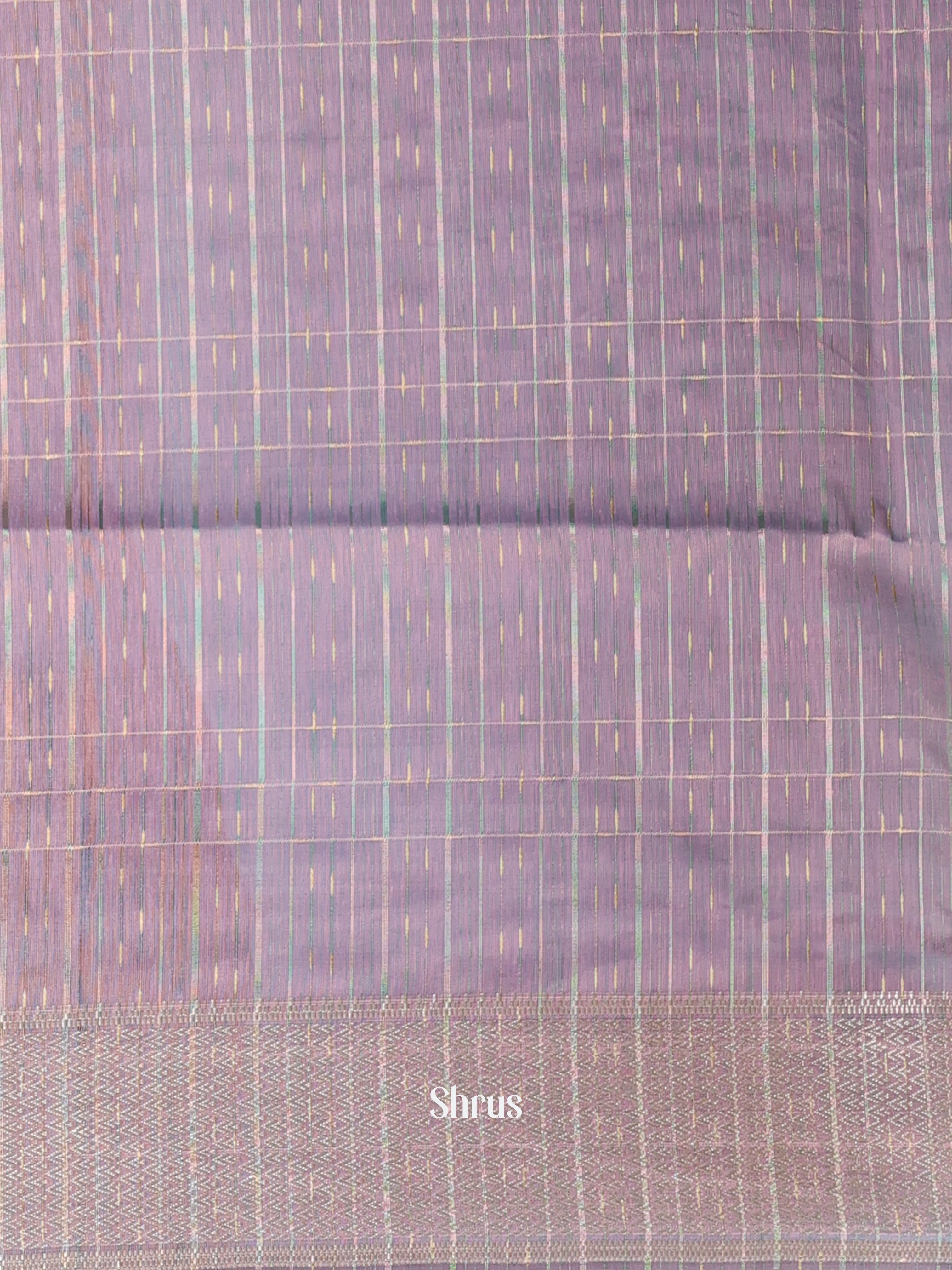 Purple - Semi Maheshwari Saree - Shop on Shrus.com