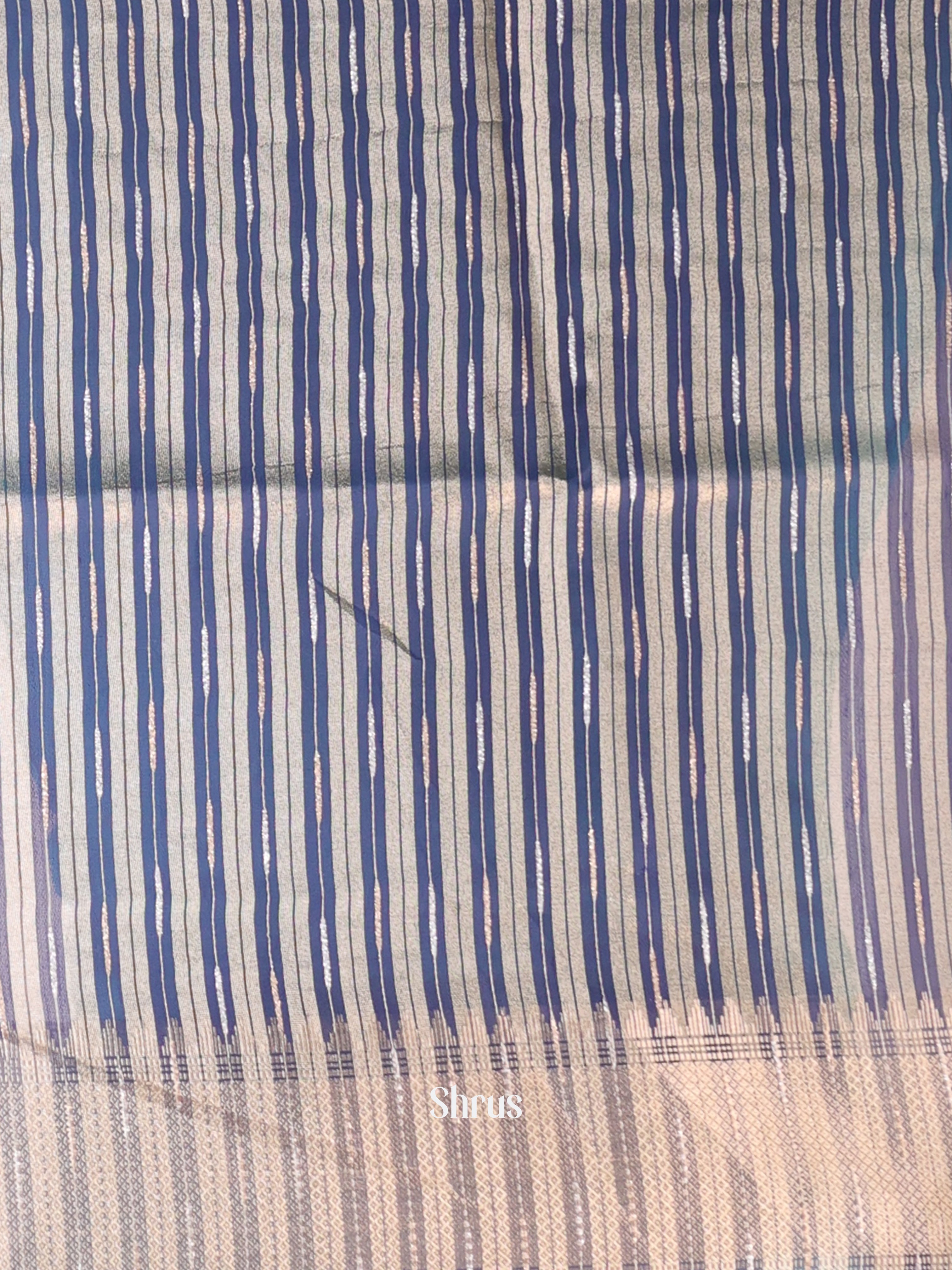 Blue - Semi Maheshwari Saree - Shop on Shrus.com