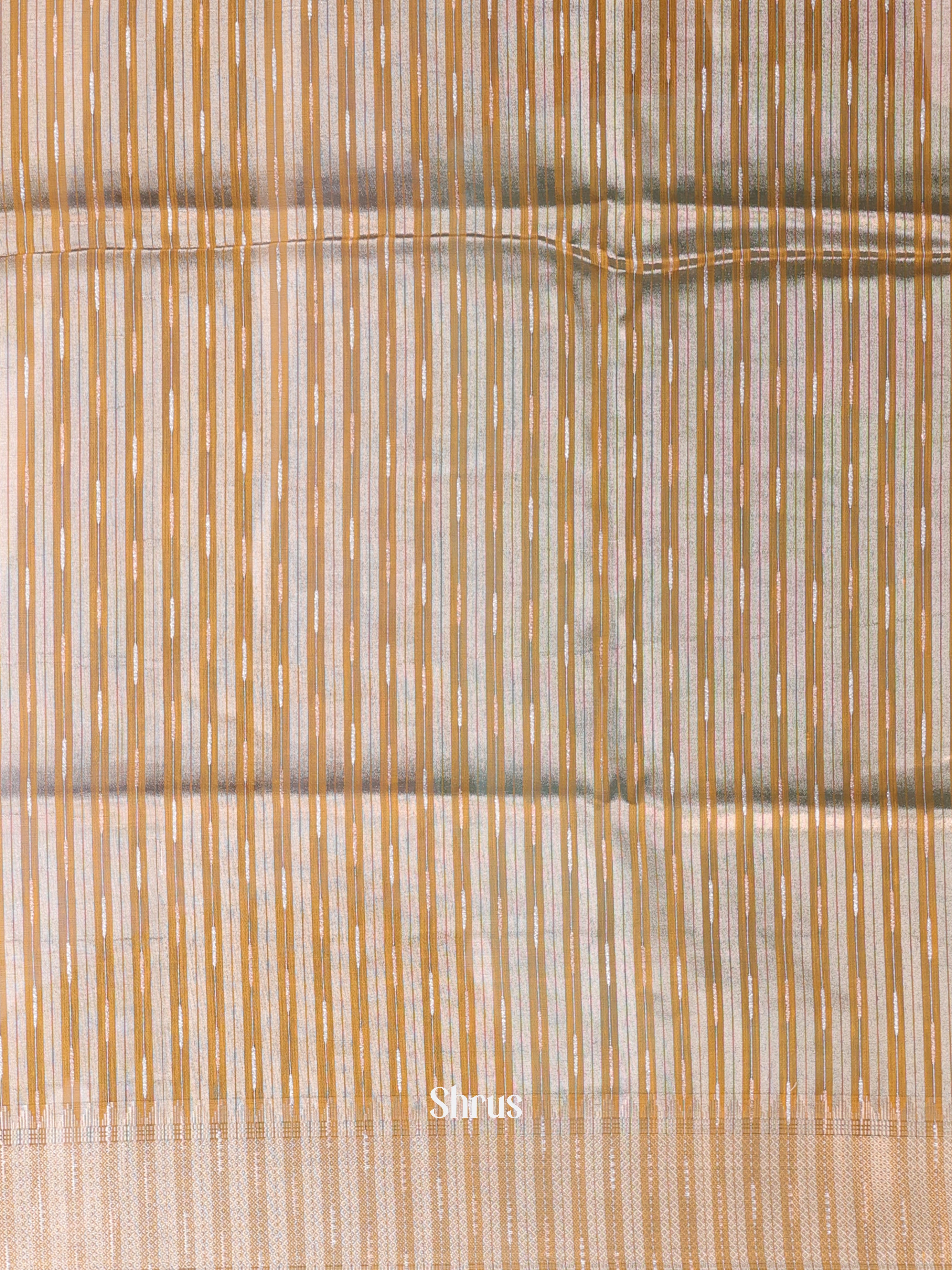 Mustard - Semi Maheshwari Saree - Shop on Shrus.com