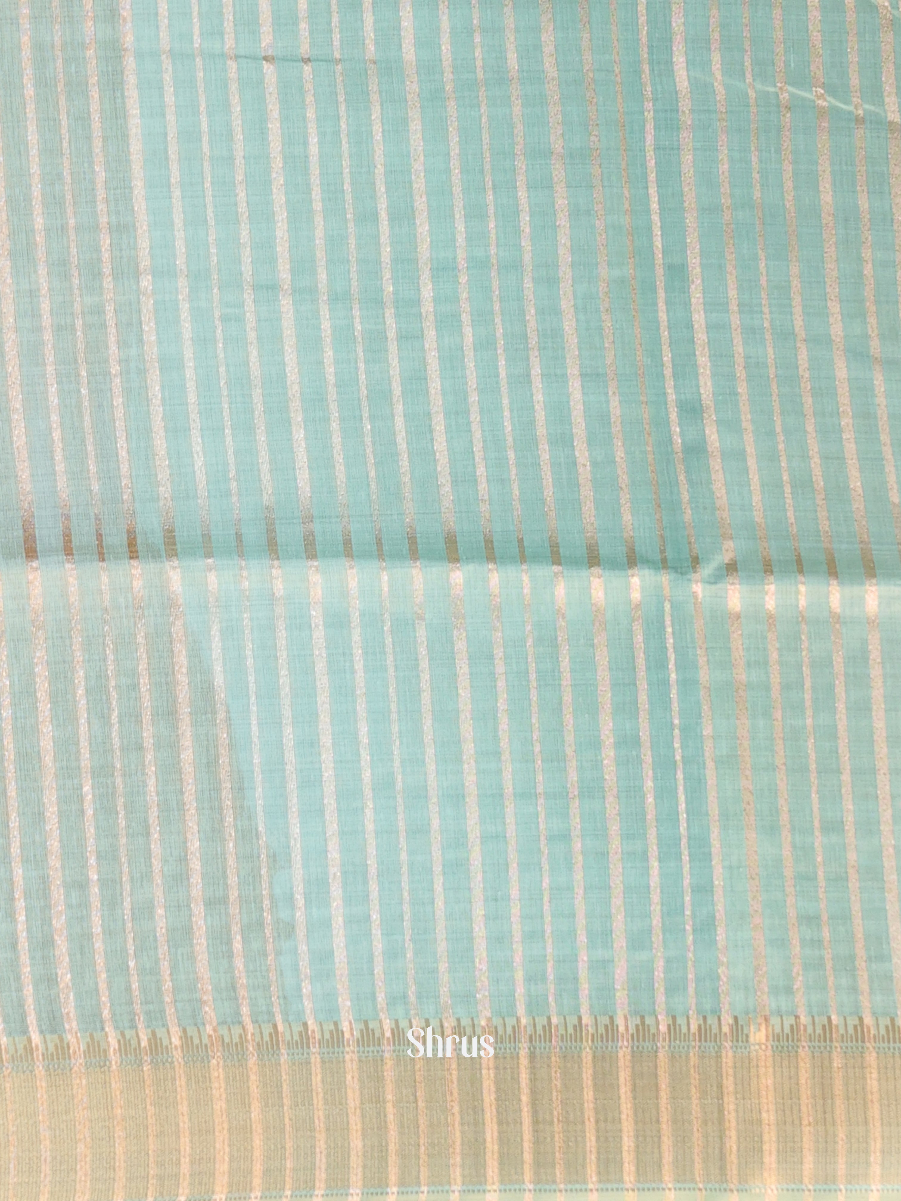 Lite Green- Semi Maheshwari Saree - Shop on Shrus.com