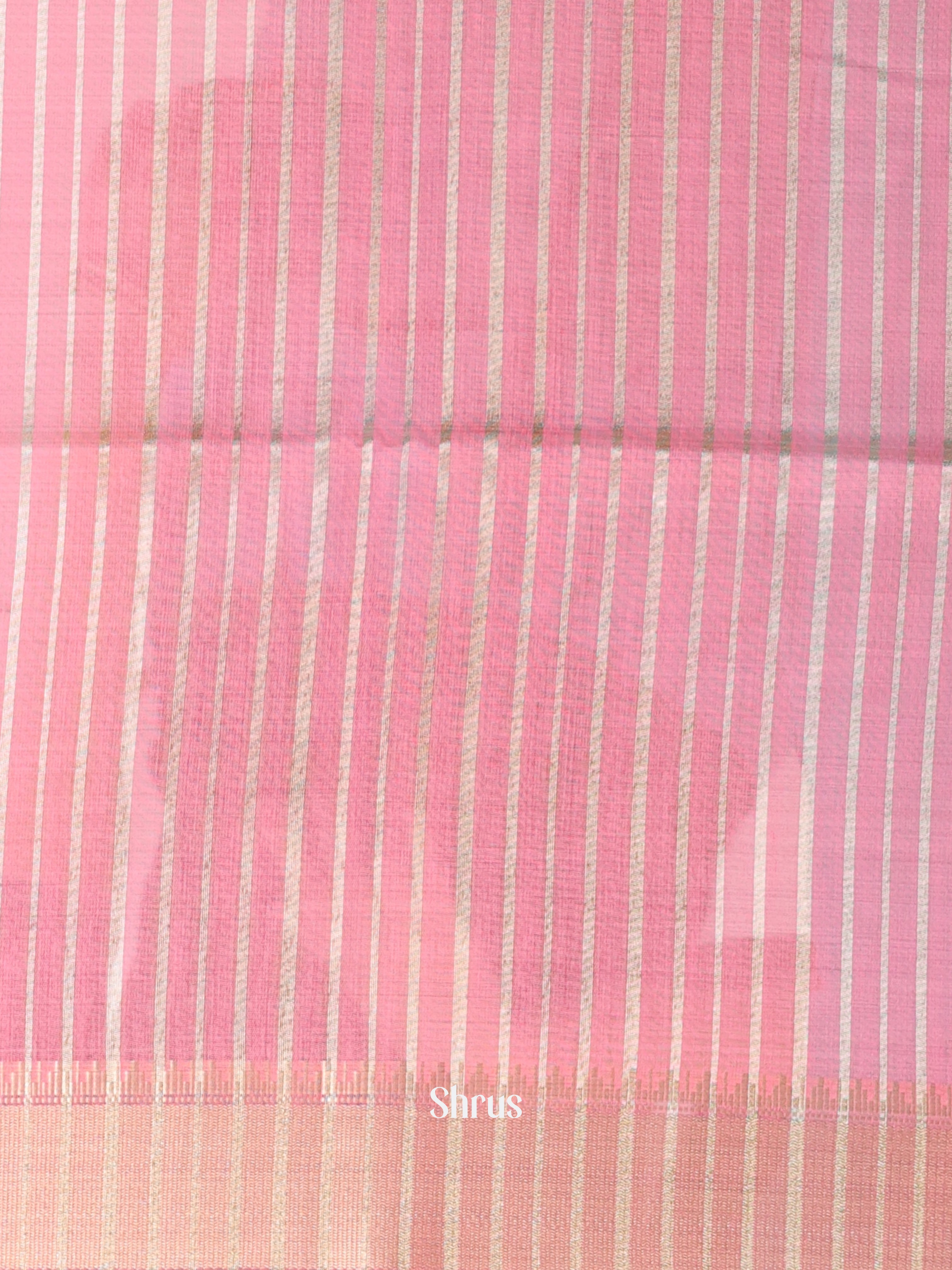 Pink - Semi Maheshwari Saree - Shop on Shrus.com