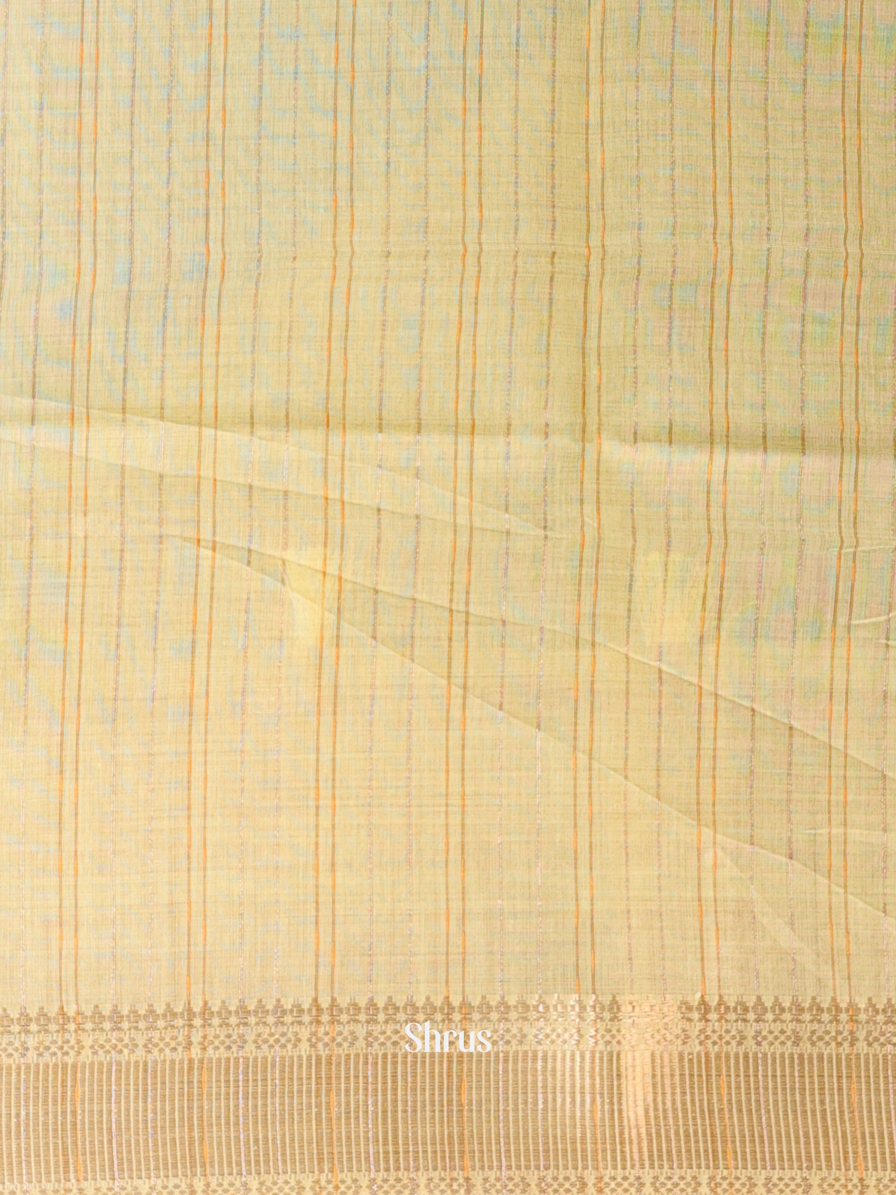 Lite Green - Semi Maheshwari Saree - Shop on Shrus.com