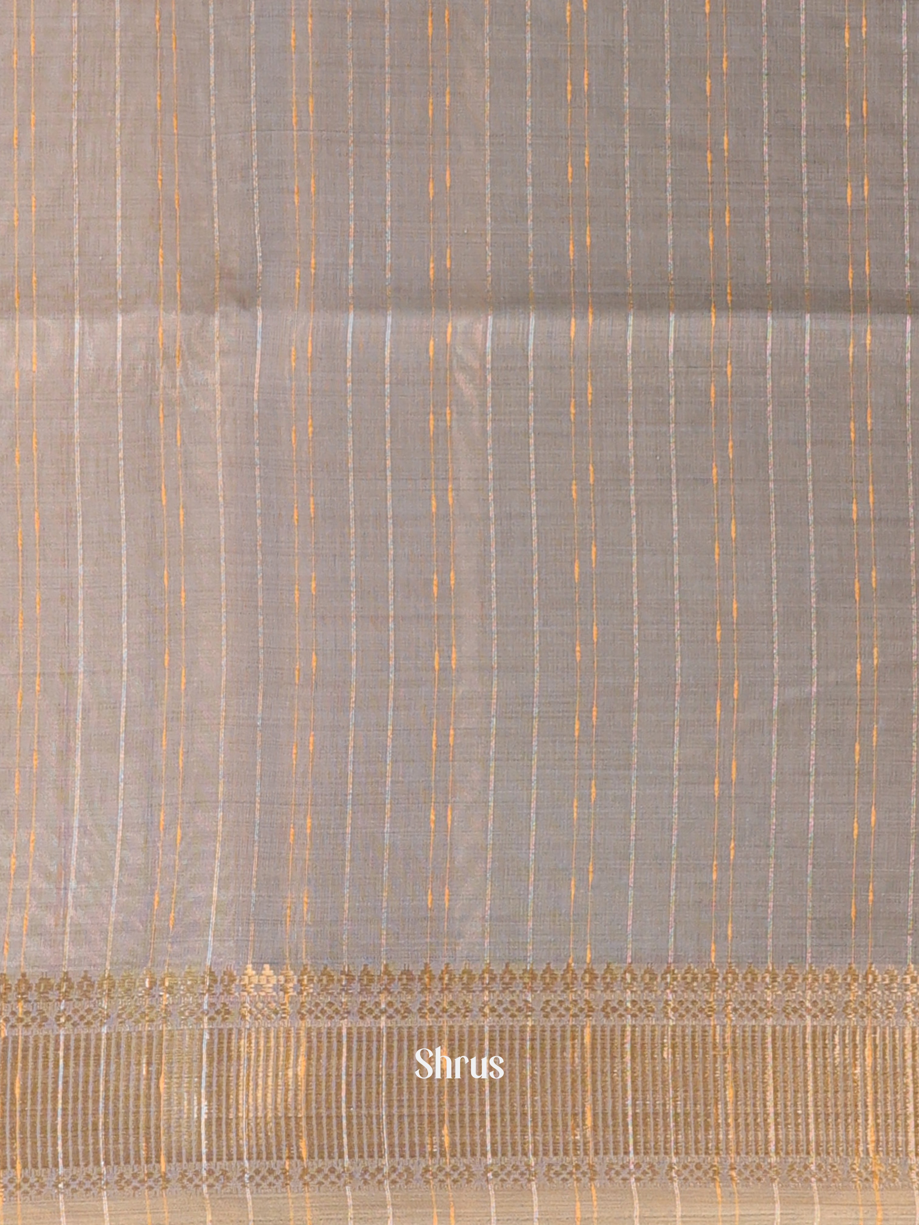 Grey - Semi Maheshwari Saree - Shop on Shrus.com